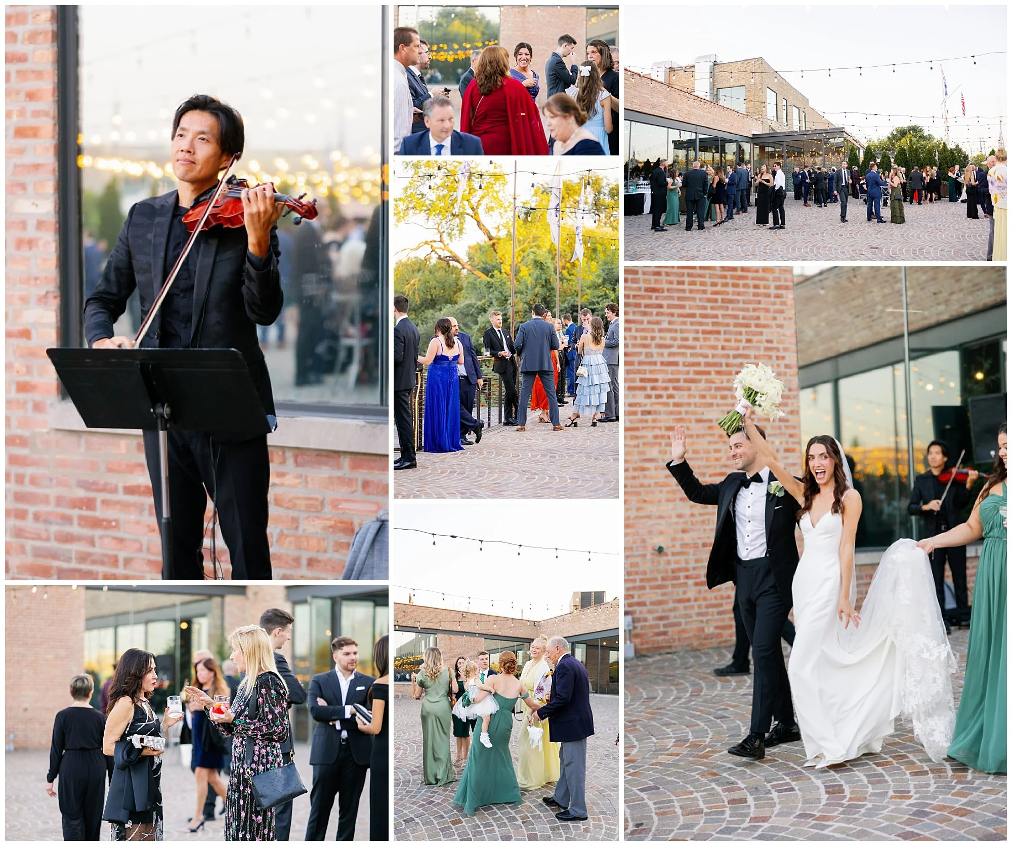 cocktail hour details at rockwell on the river wedding 