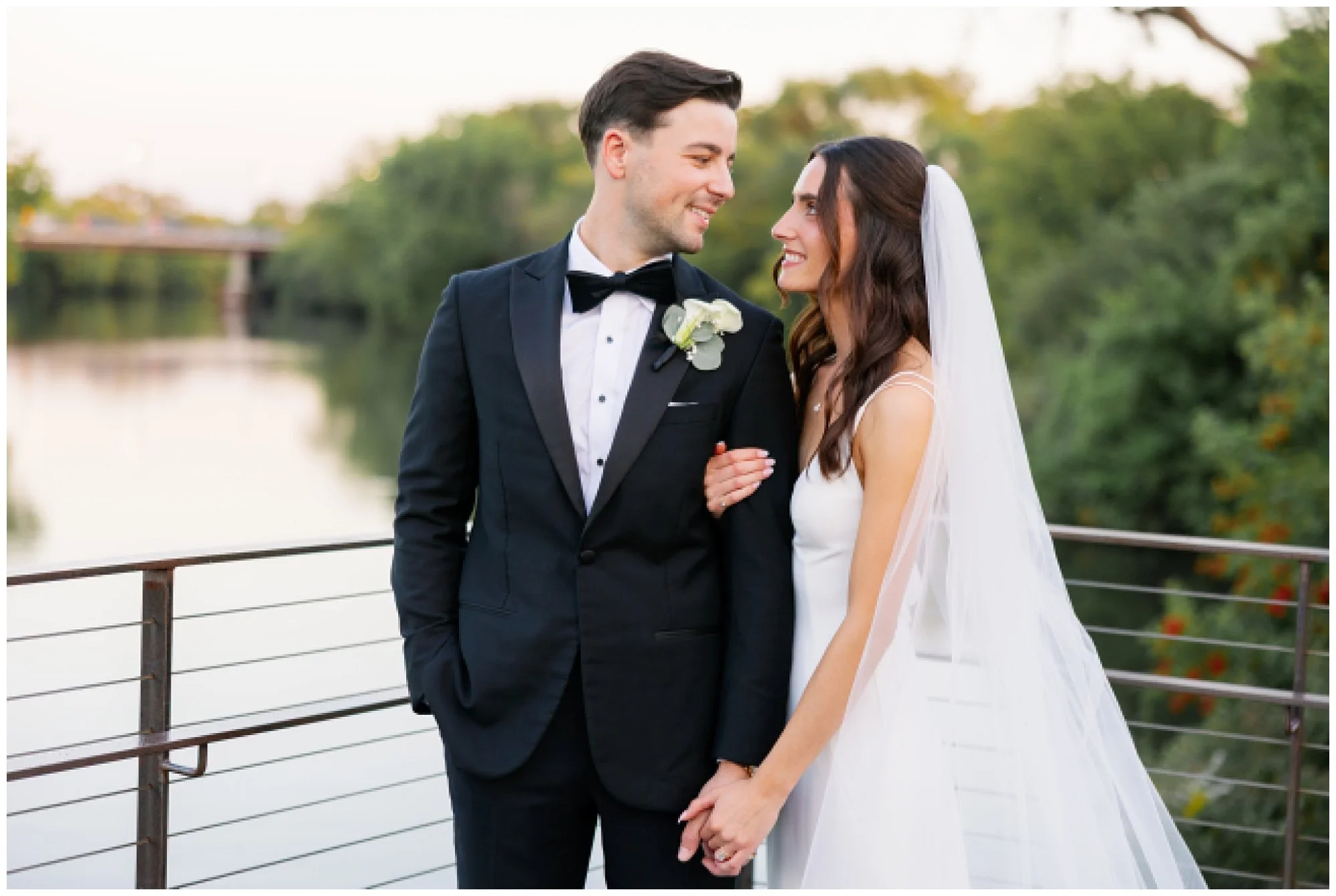  bride and groom photo at rockwell on the river wedding 