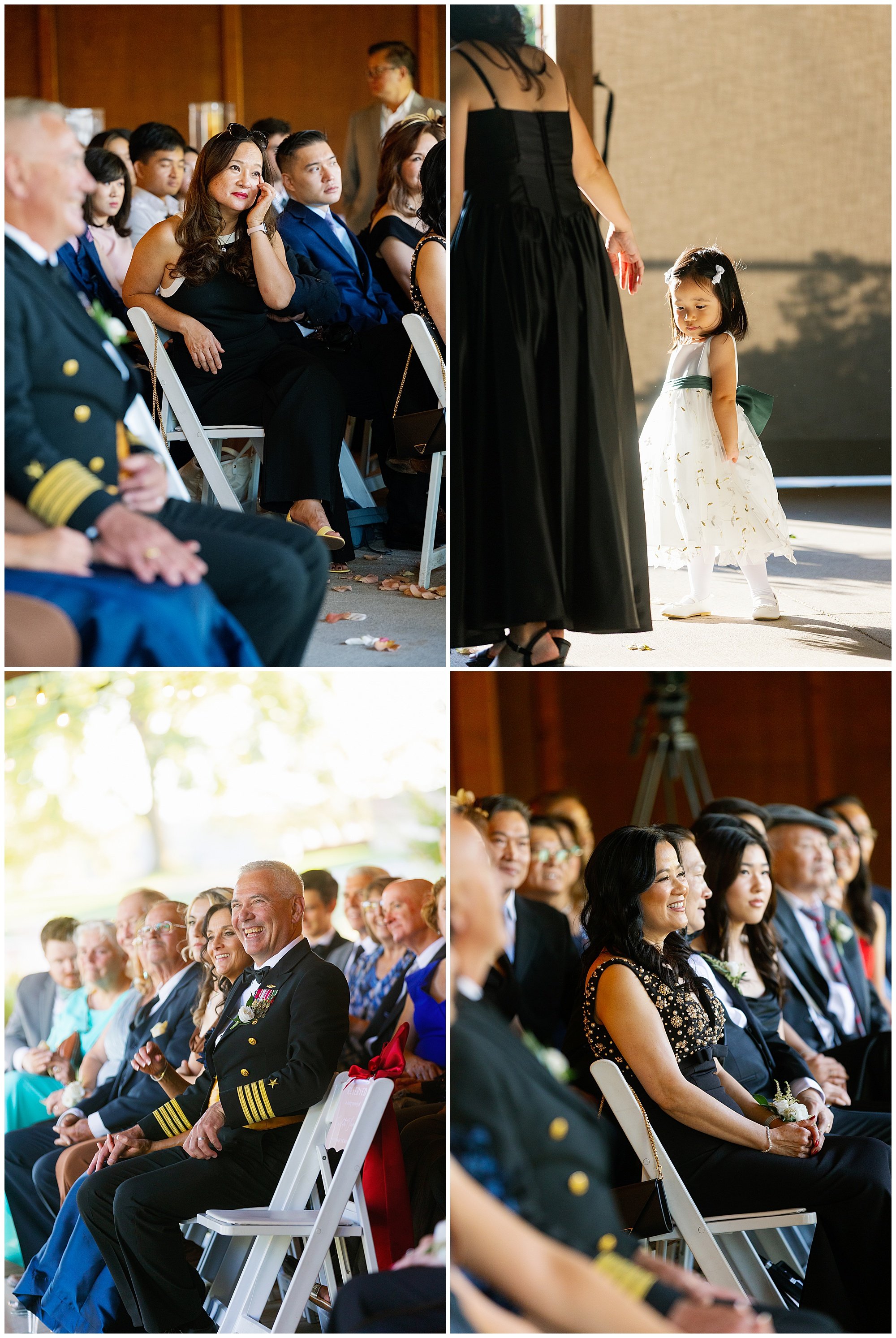  guests at ceremony at grand geneva resort lake geneva wedding 