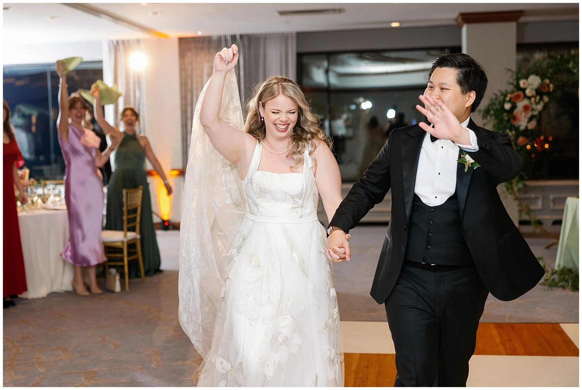 bride and groom introduction at grand geneva resort lake geneva wedding 