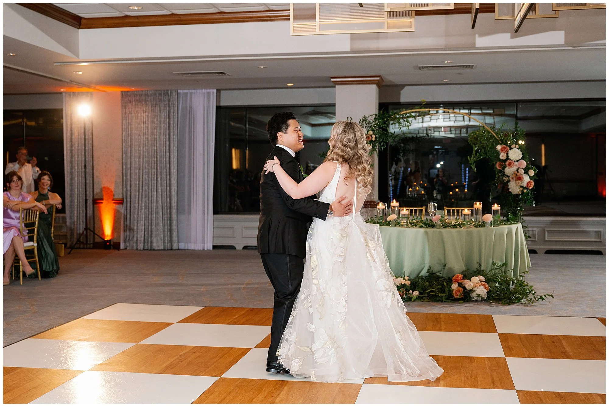  bride and groom first dance at grand geneva resort lake geneva wedding 