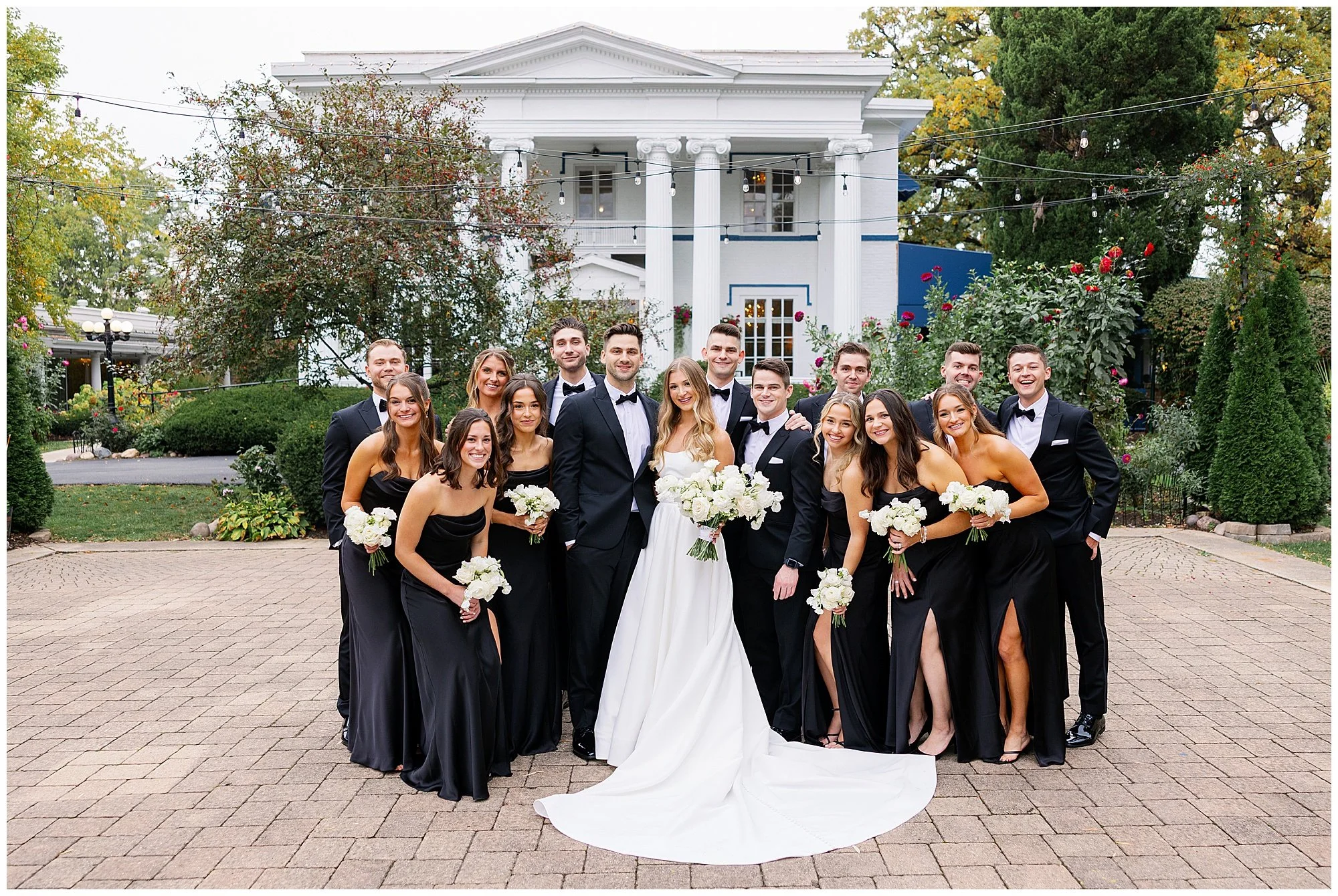  bridal party portraits at  Mesón Sabika wedding  