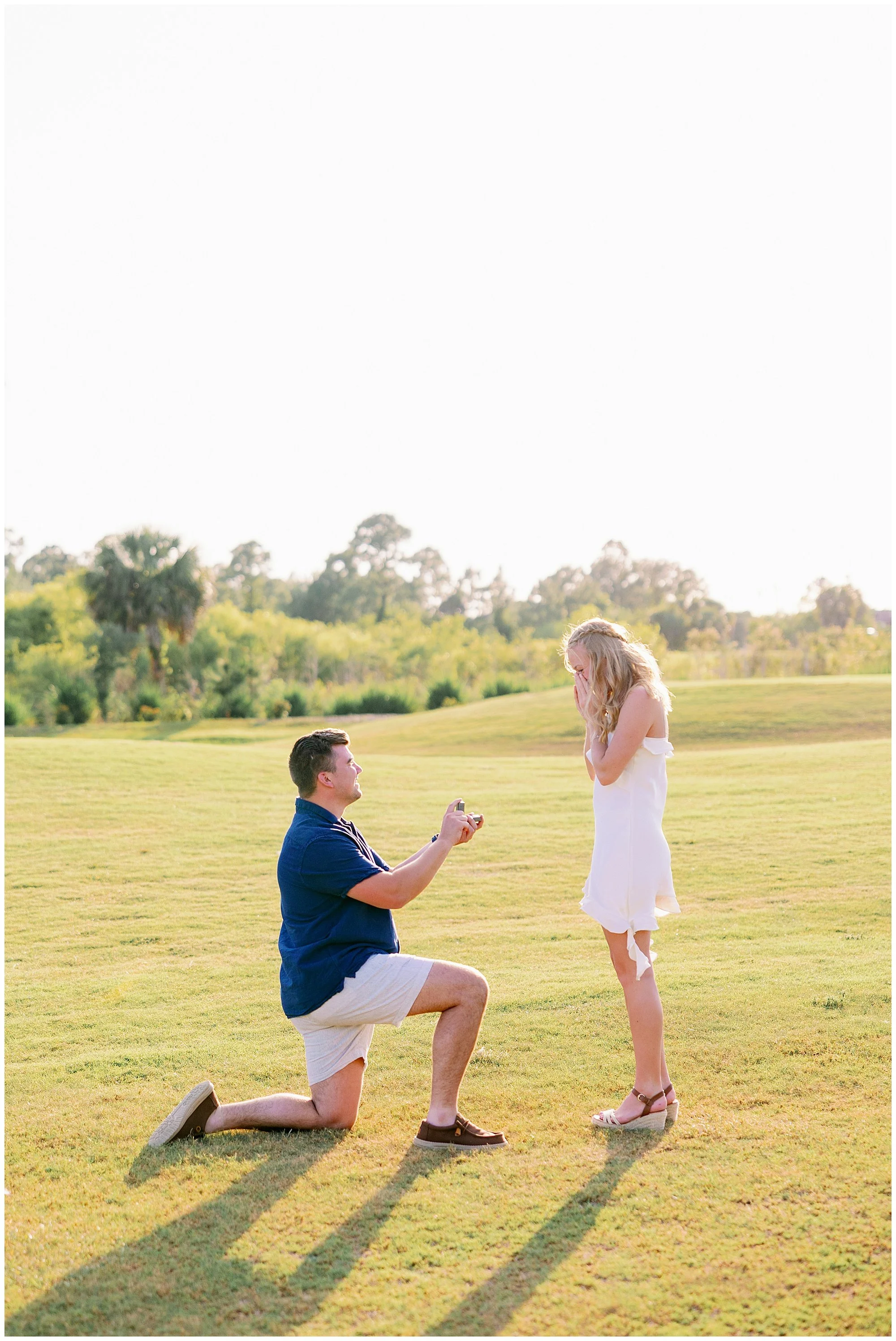 Fort Myers Florida sunset golf course engagement proposal 