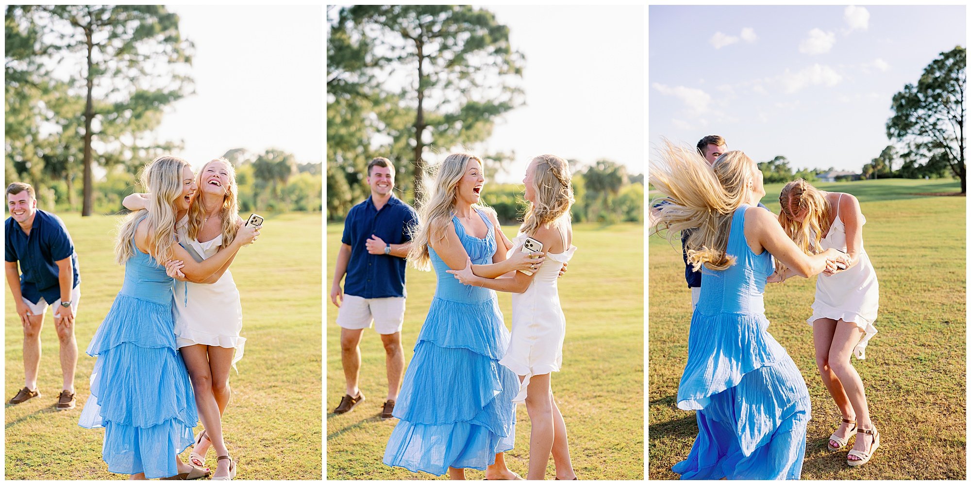  Fort Myers Florida sunset golf course engagement proposal 