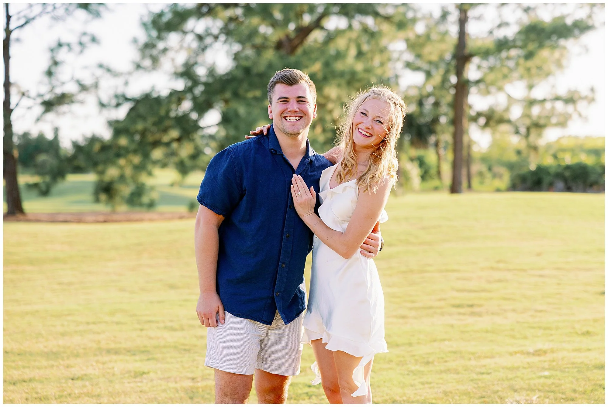  Fort Myers Florida sunset golf course engagement proposal 