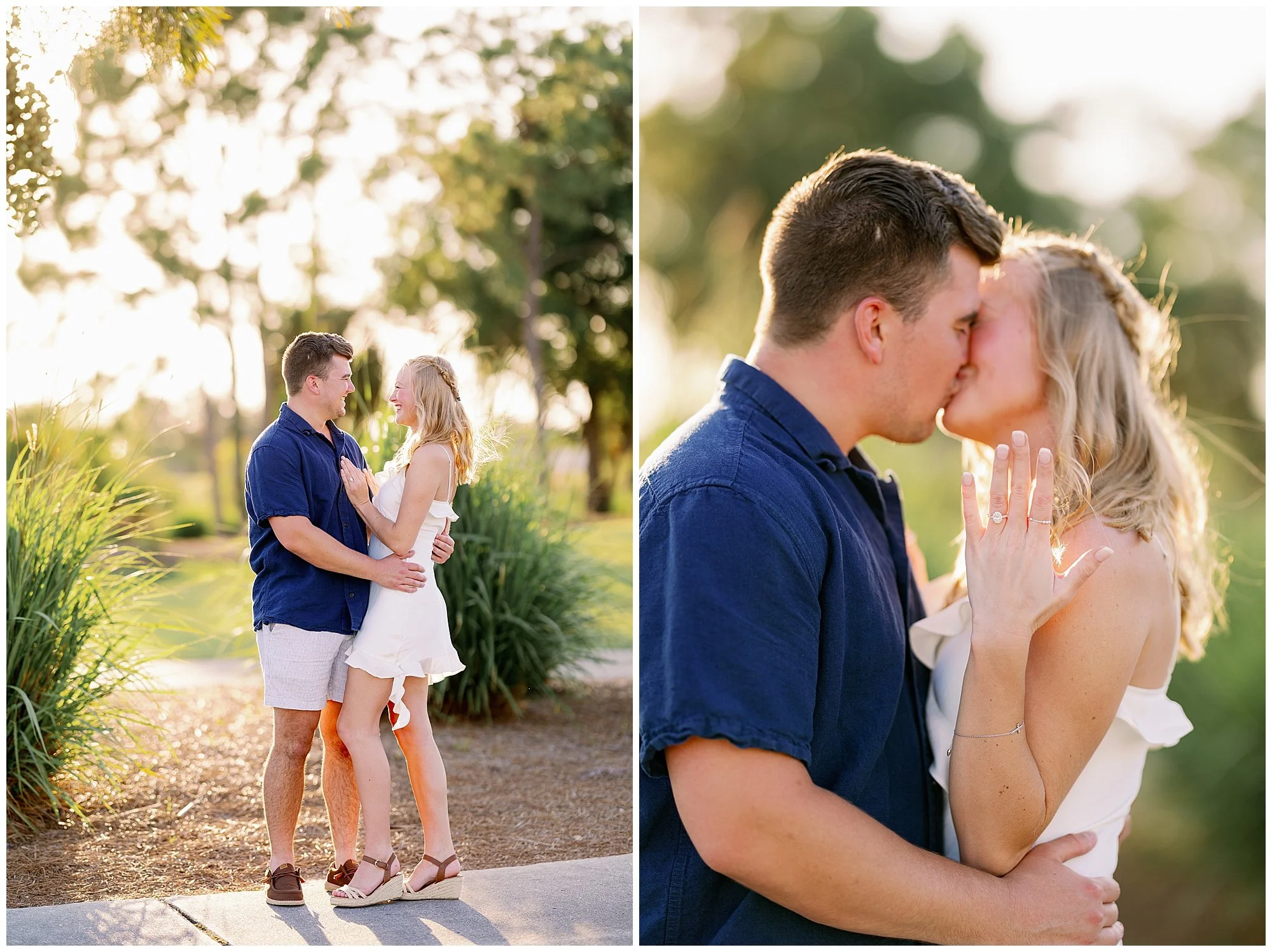  Fort Myers Florida sunset golf course engagement proposal 
