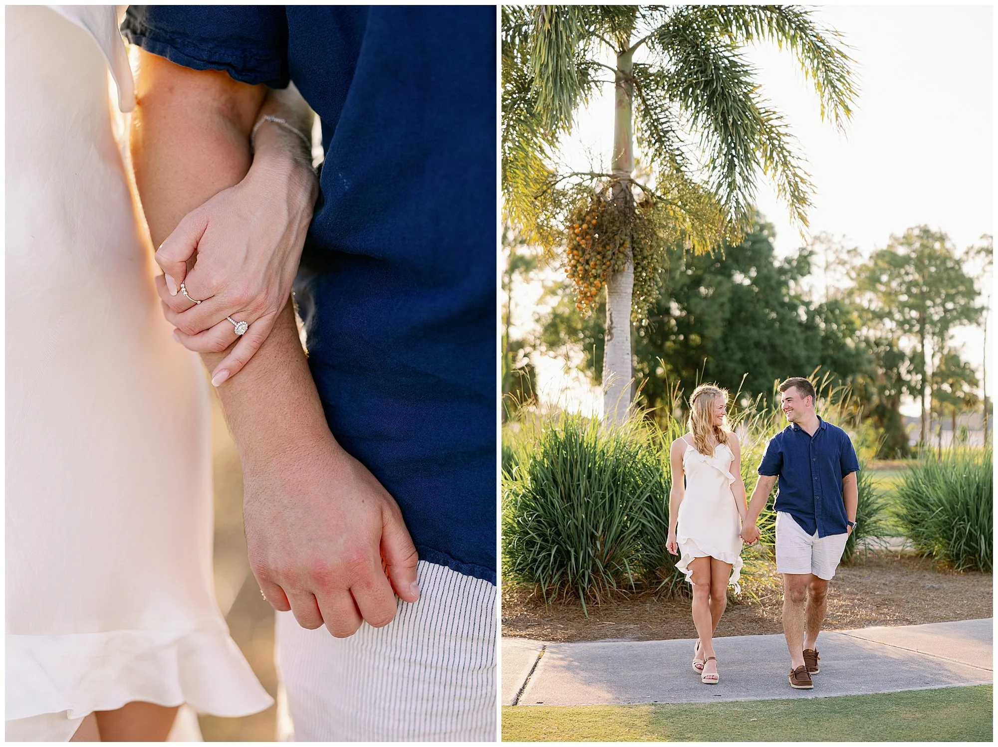  Fort Myers Florida sunset golf course engagement proposal 