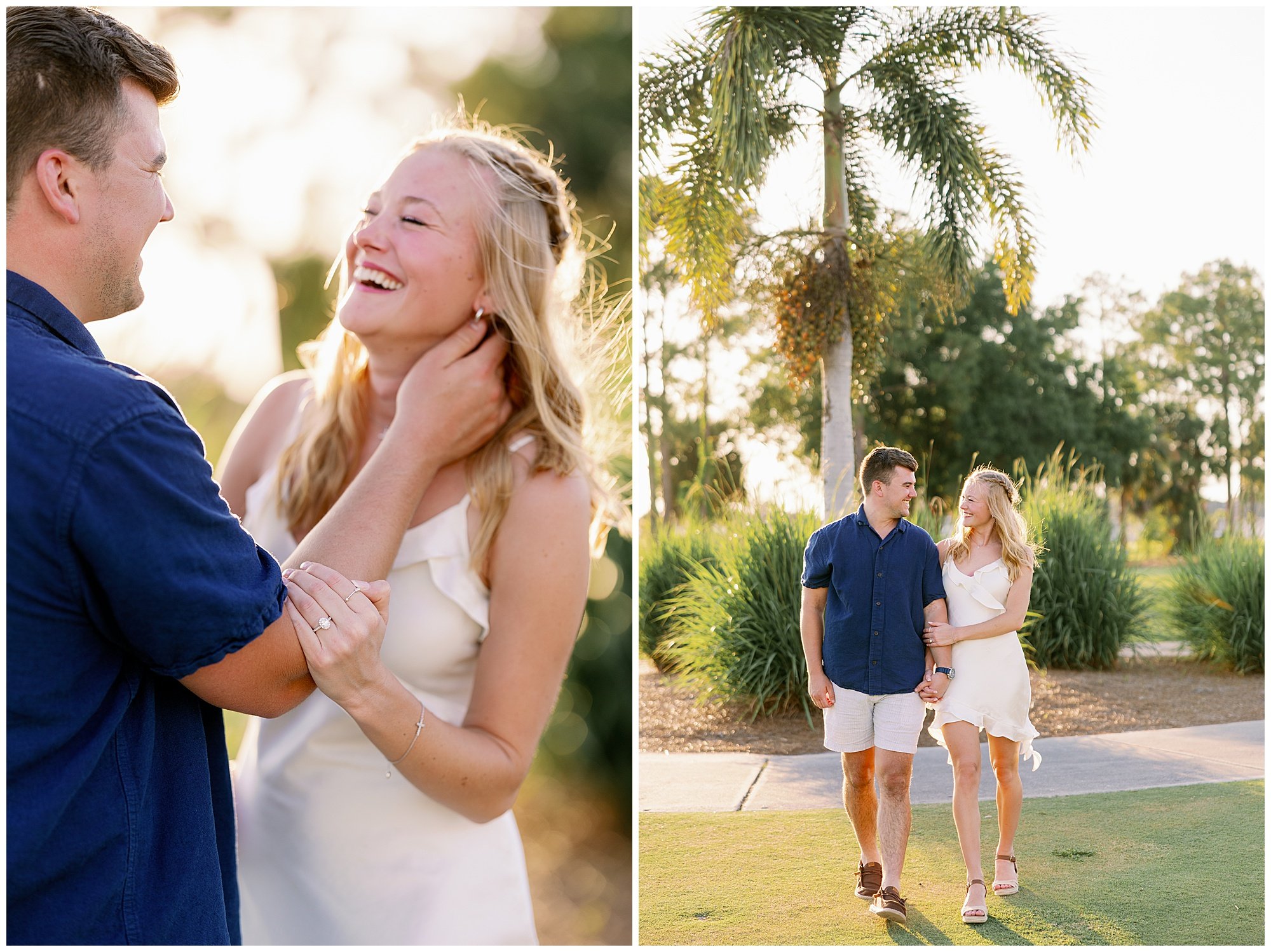  Fort Myers Florida sunset golf course engagement proposal 