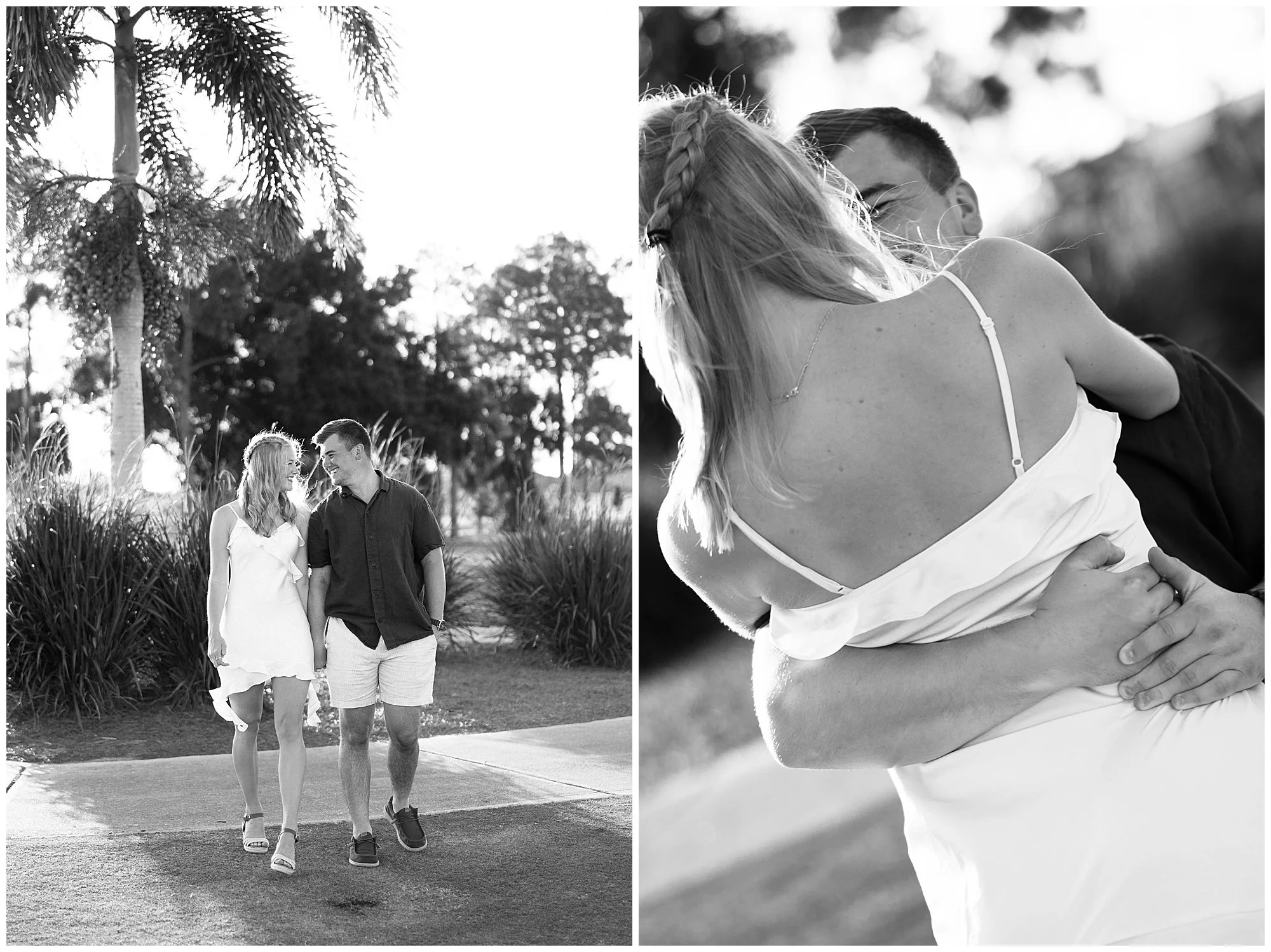  Fort Myers Florida sunset golf course engagement proposal 