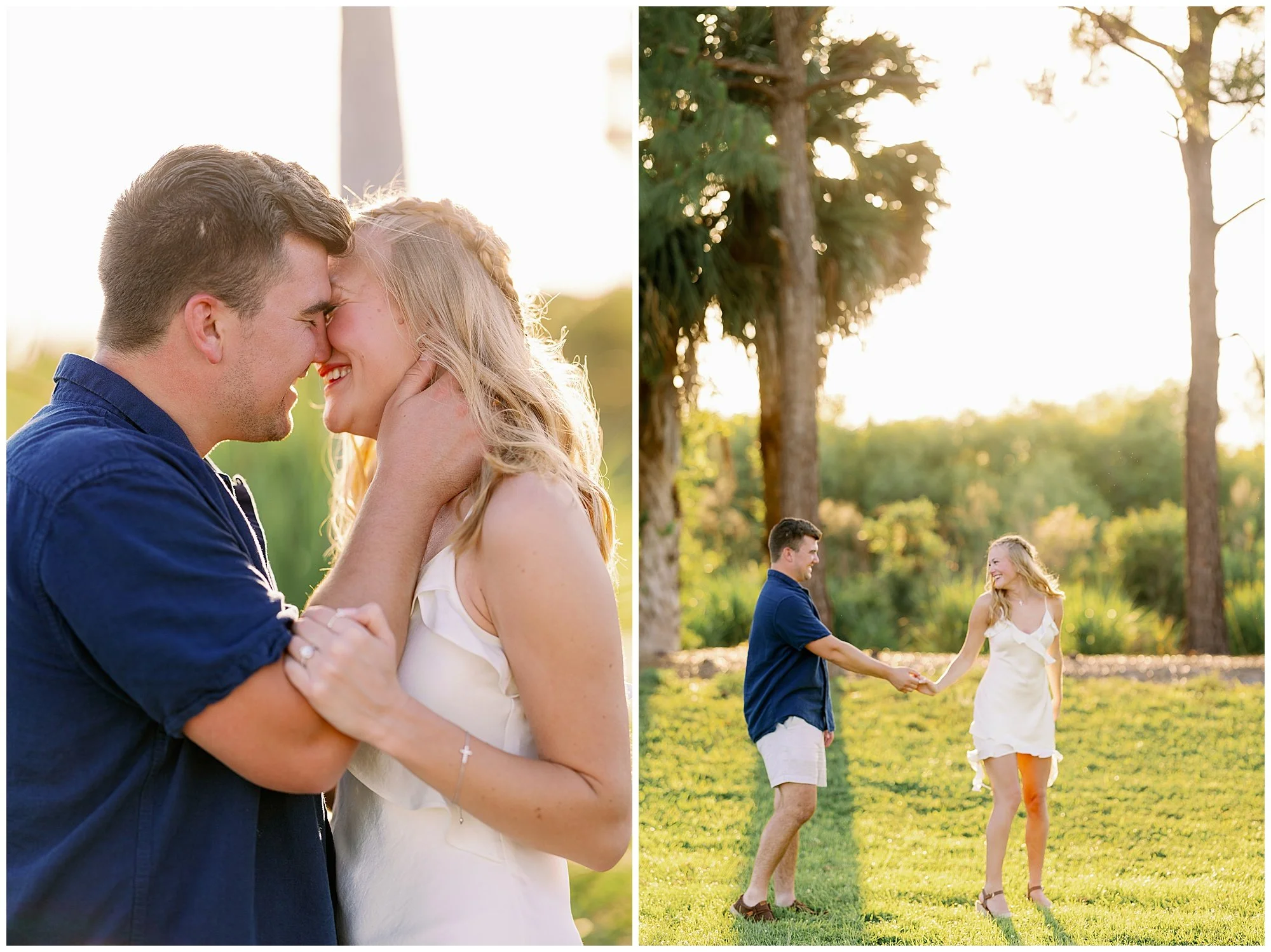  Fort Myers Florida sunset golf course engagement proposal 