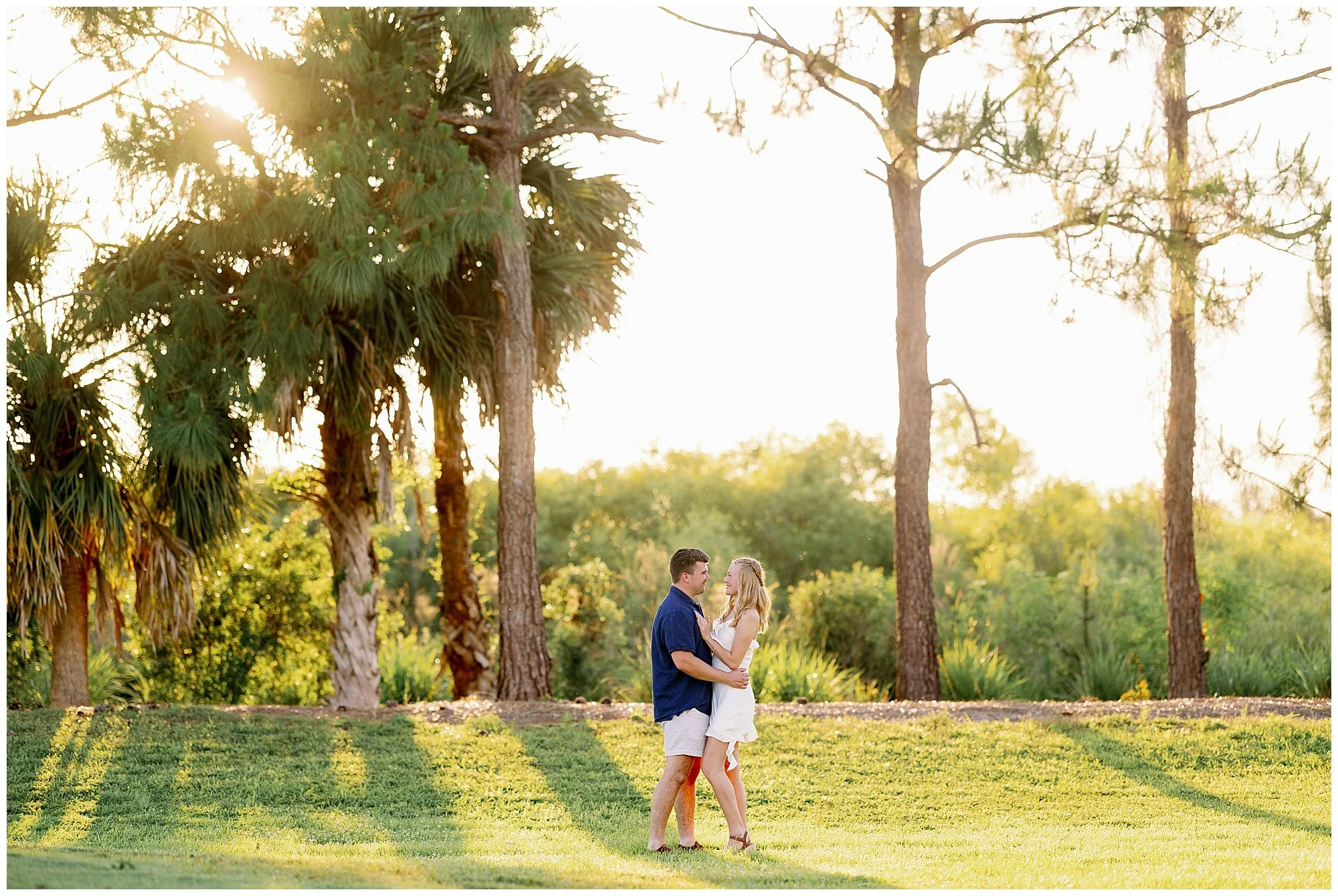  Fort Myers Florida sunset golf course engagement proposal 