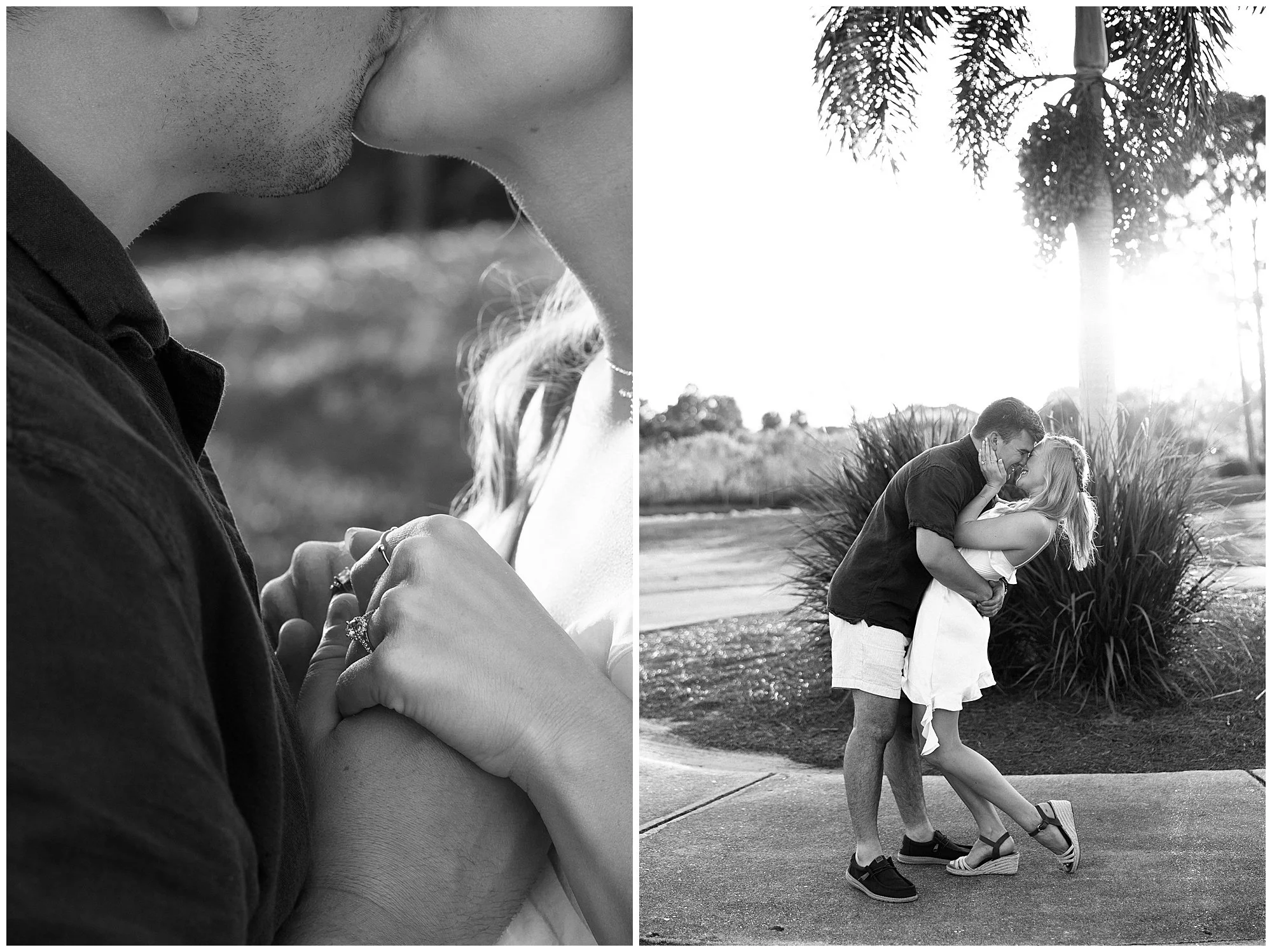  Fort Myers Florida sunset golf course engagement proposal 