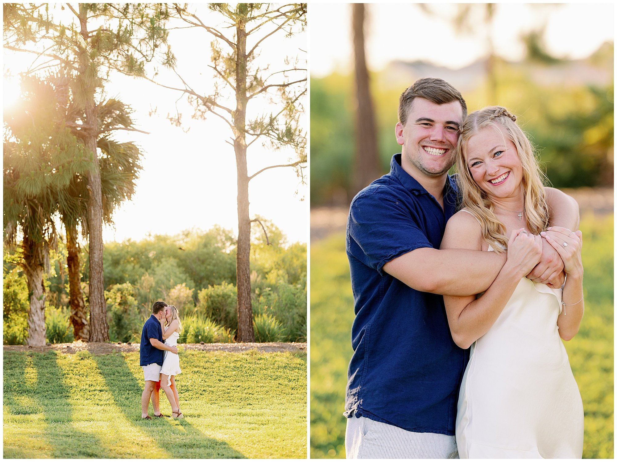  Fort Myers Florida sunset golf course engagement proposal 