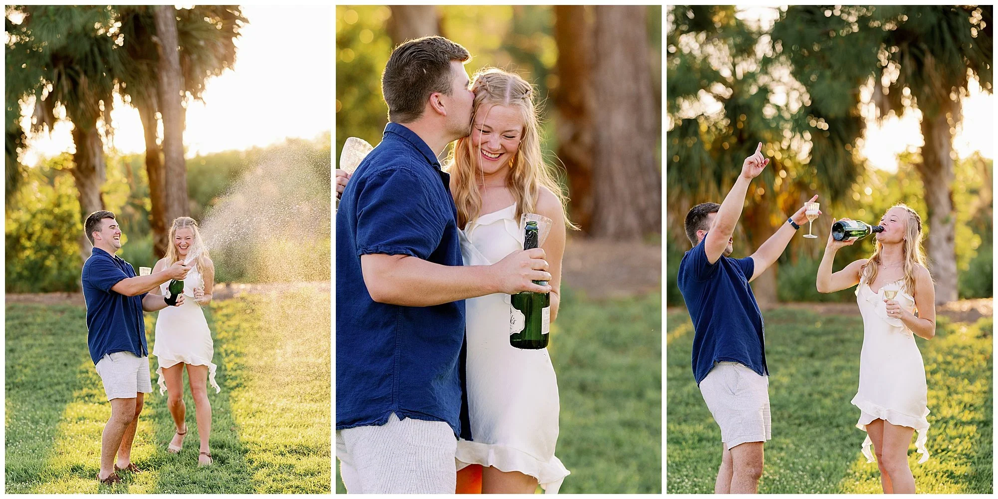  Fort Myers Florida sunset golf course engagement proposal 