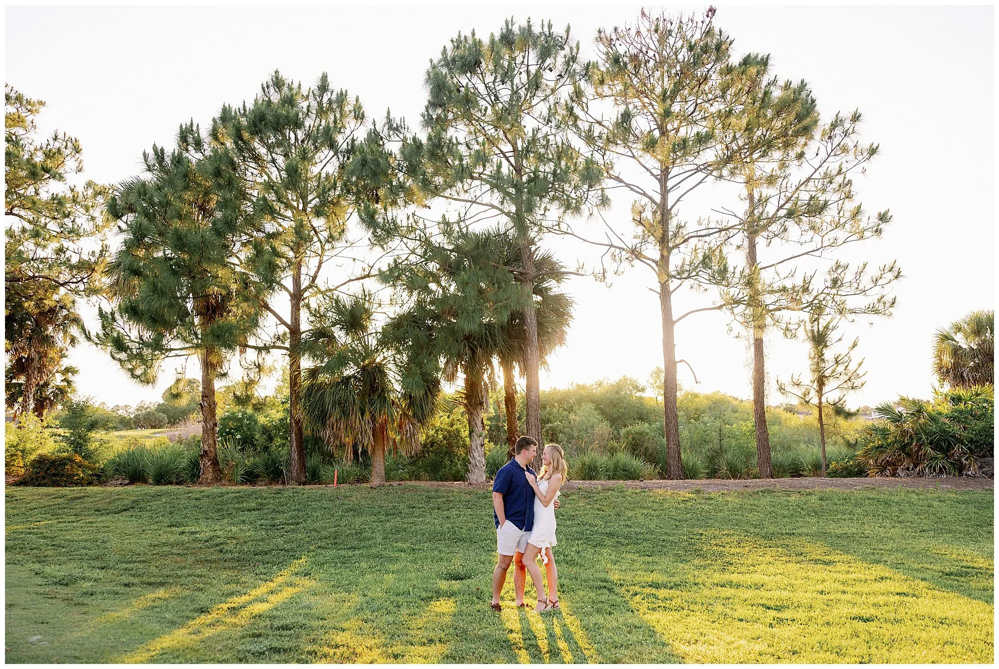  Fort Myers Florida sunset golf course engagement proposal 