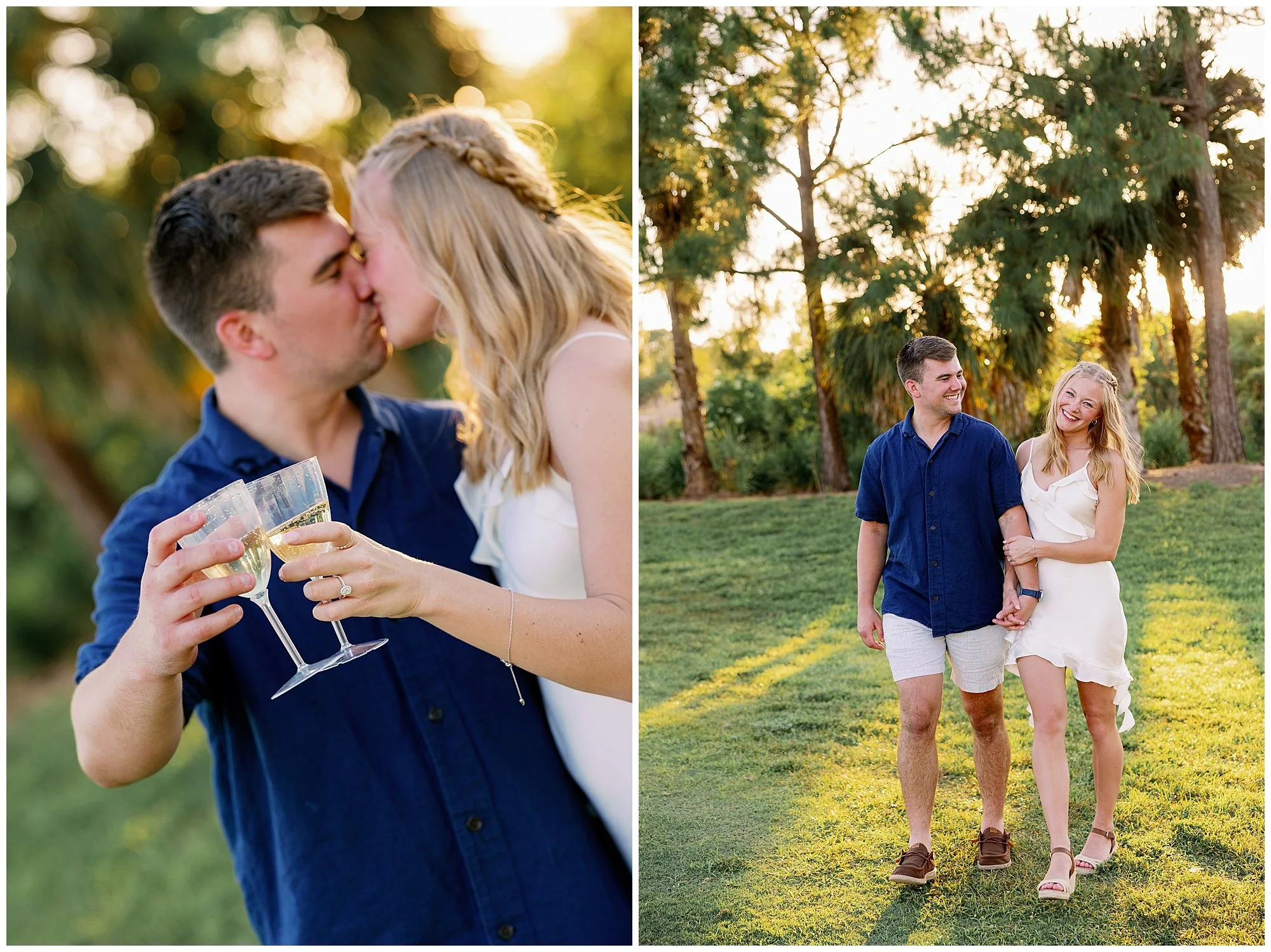  Fort Myers Florida sunset golf course engagement proposal 