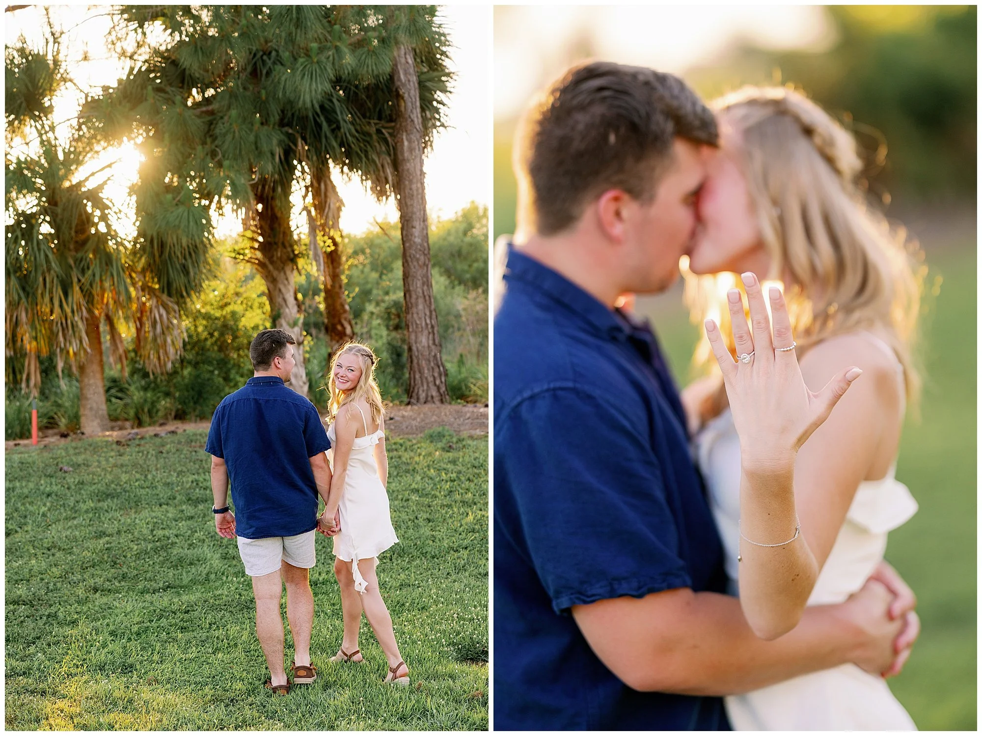  Fort Myers Florida sunset golf course engagement proposal 