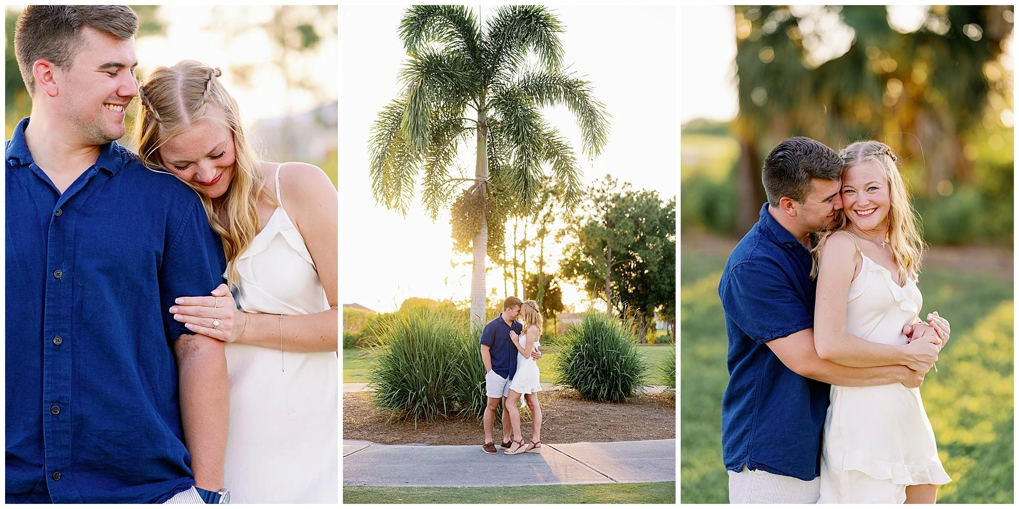  Fort Myers Florida sunset golf course engagement proposal 