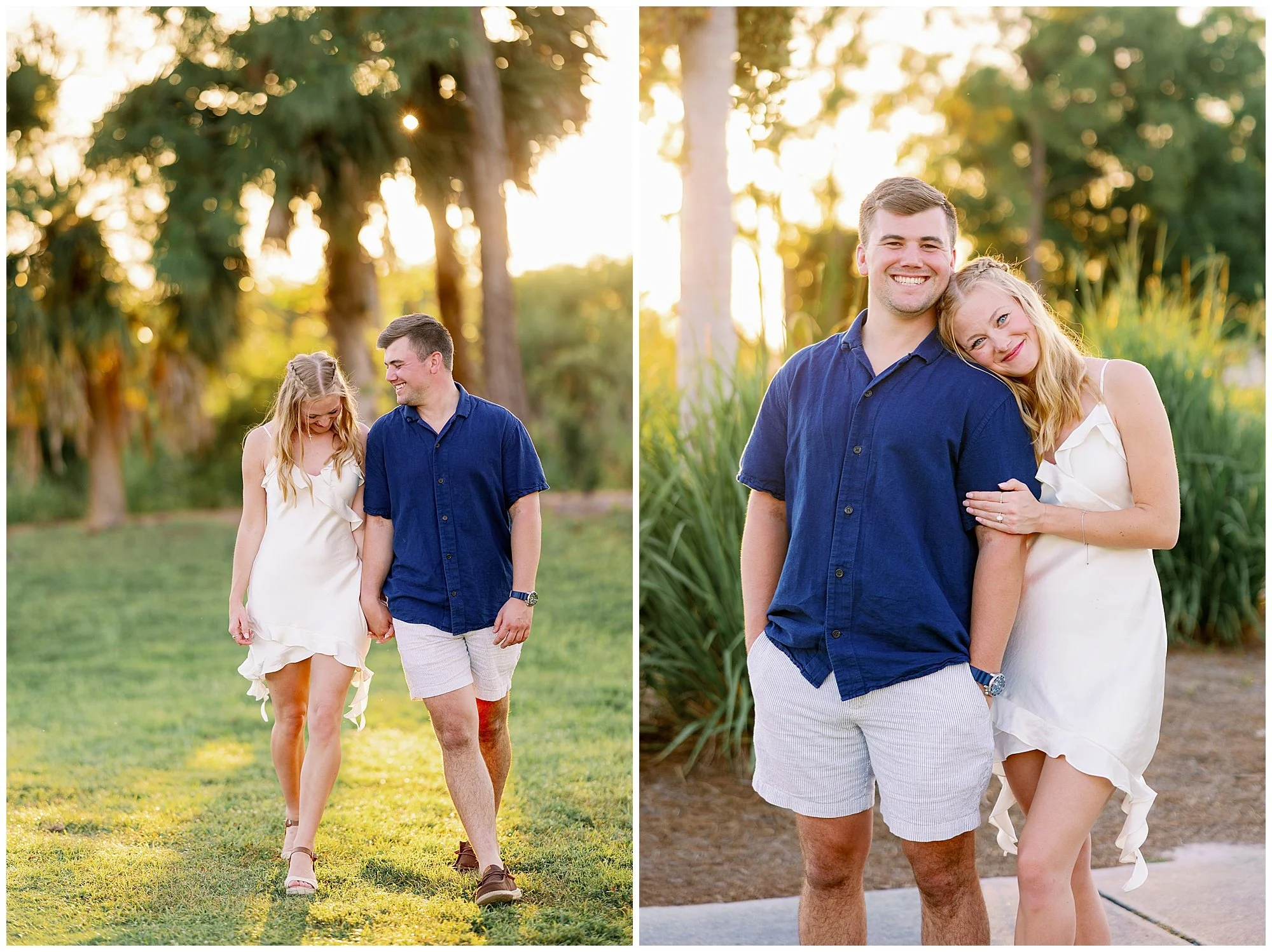  Fort Myers Florida sunset golf course engagement proposal 