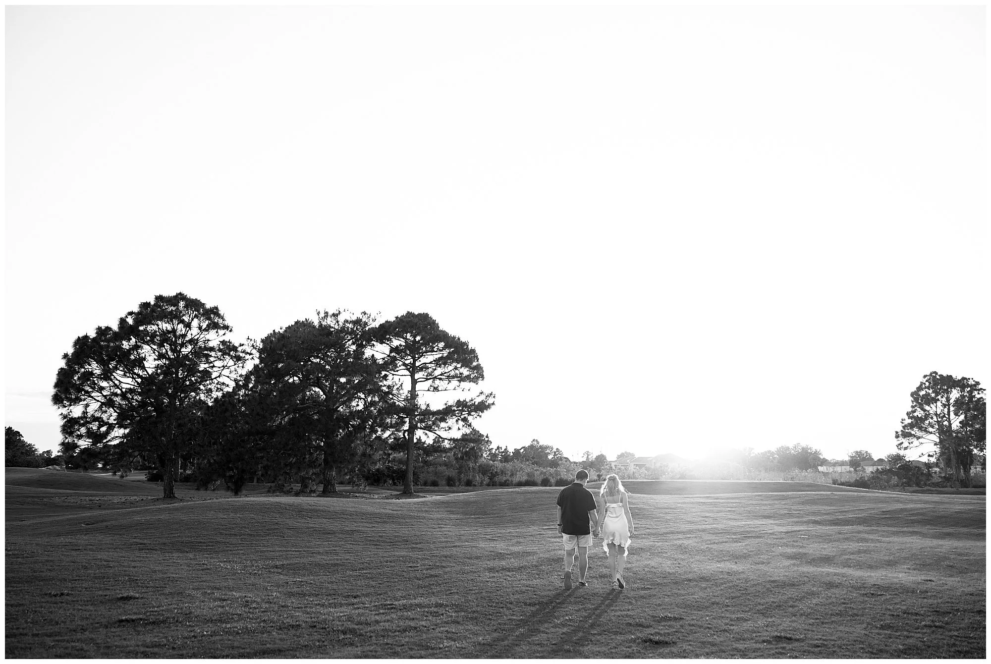  Fort Myers Florida sunset golf course engagement proposal 