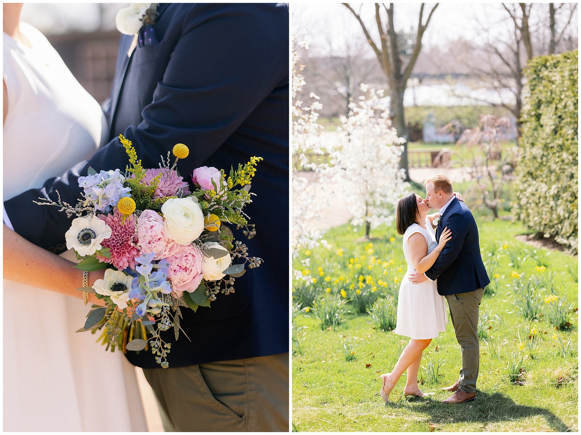  Morton Arboretum Spring Engagement Photographer 
