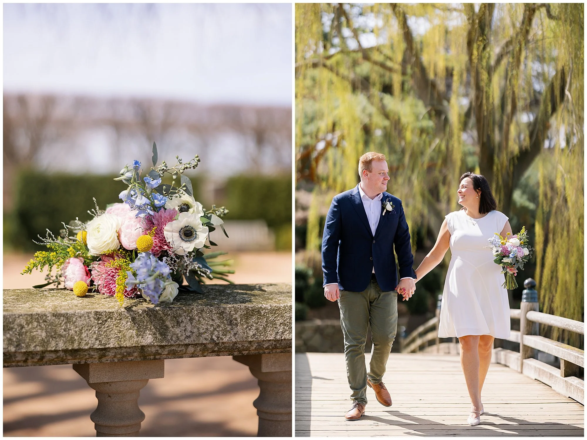  Morton Arboretum Spring Engagement Photographer 