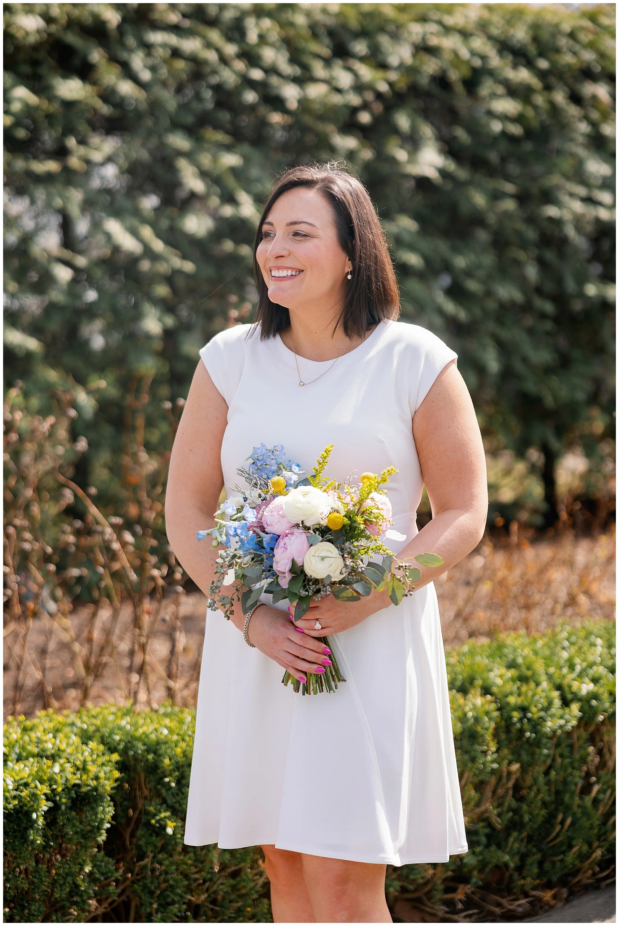  Morton Arboretum Spring Engagement Photographer 