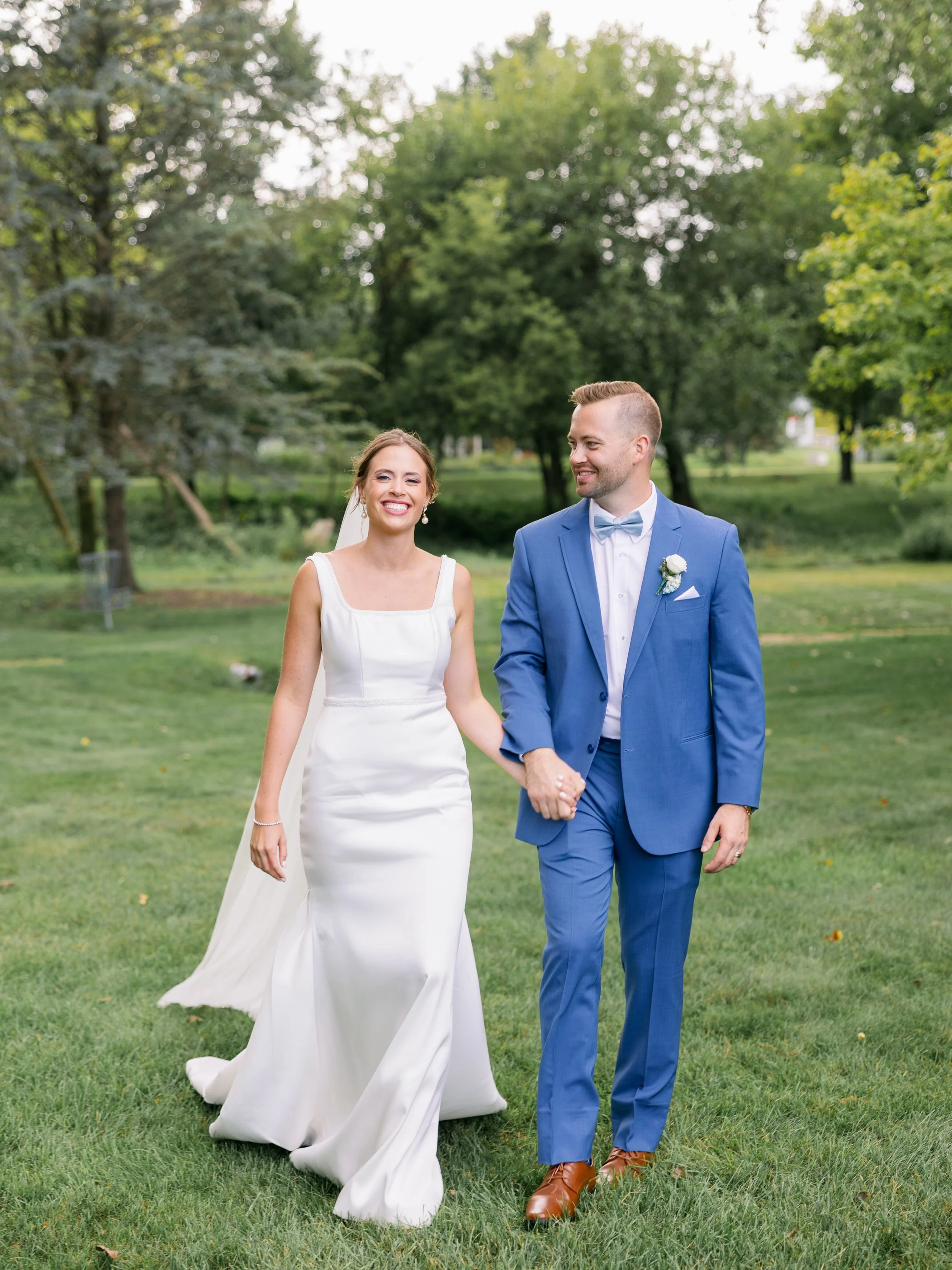 Loved all the details for Brianna and Jake&rsquo;s wedding day 💙🩵