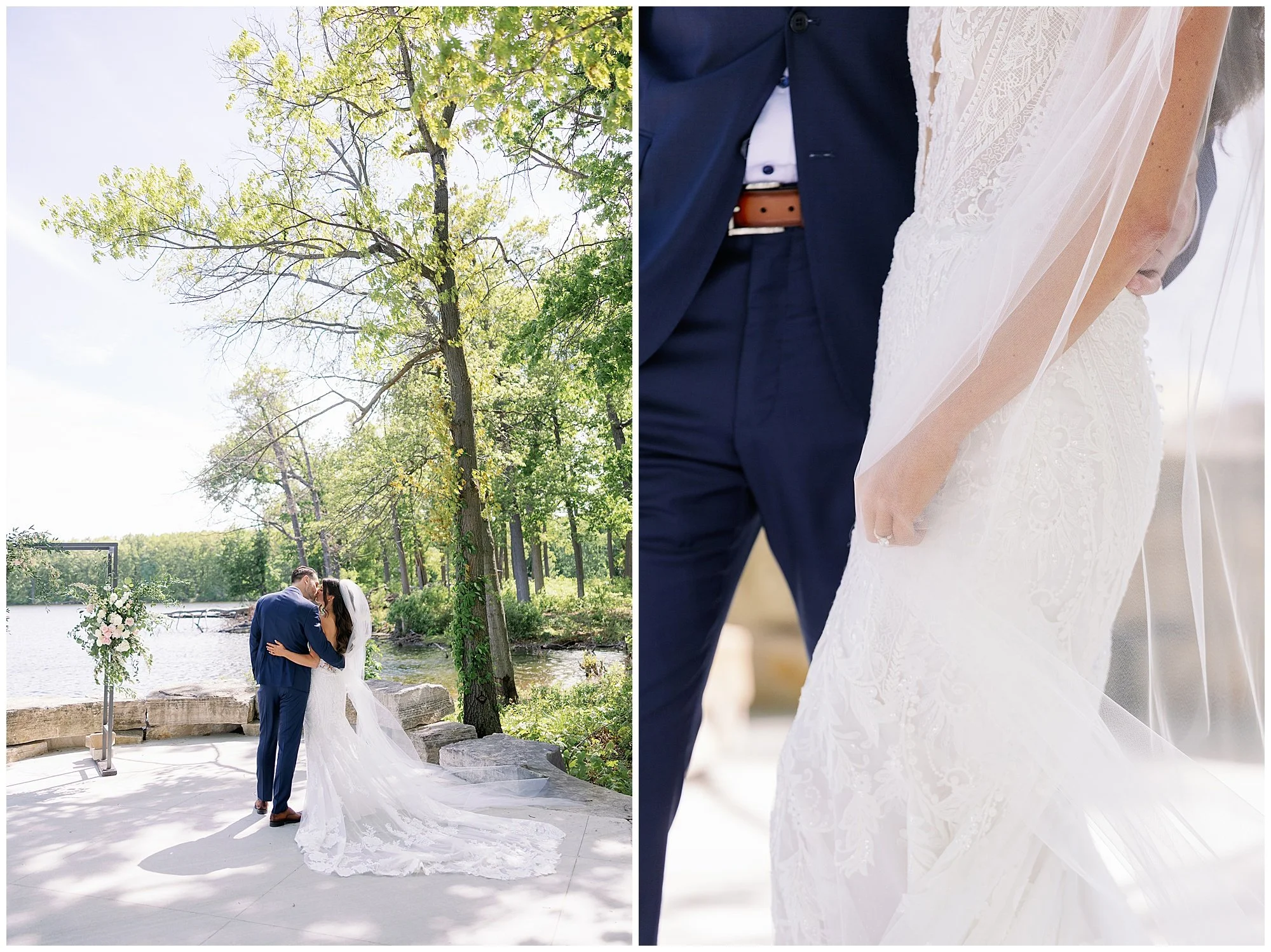  allure on the lake bride and groom portraits 