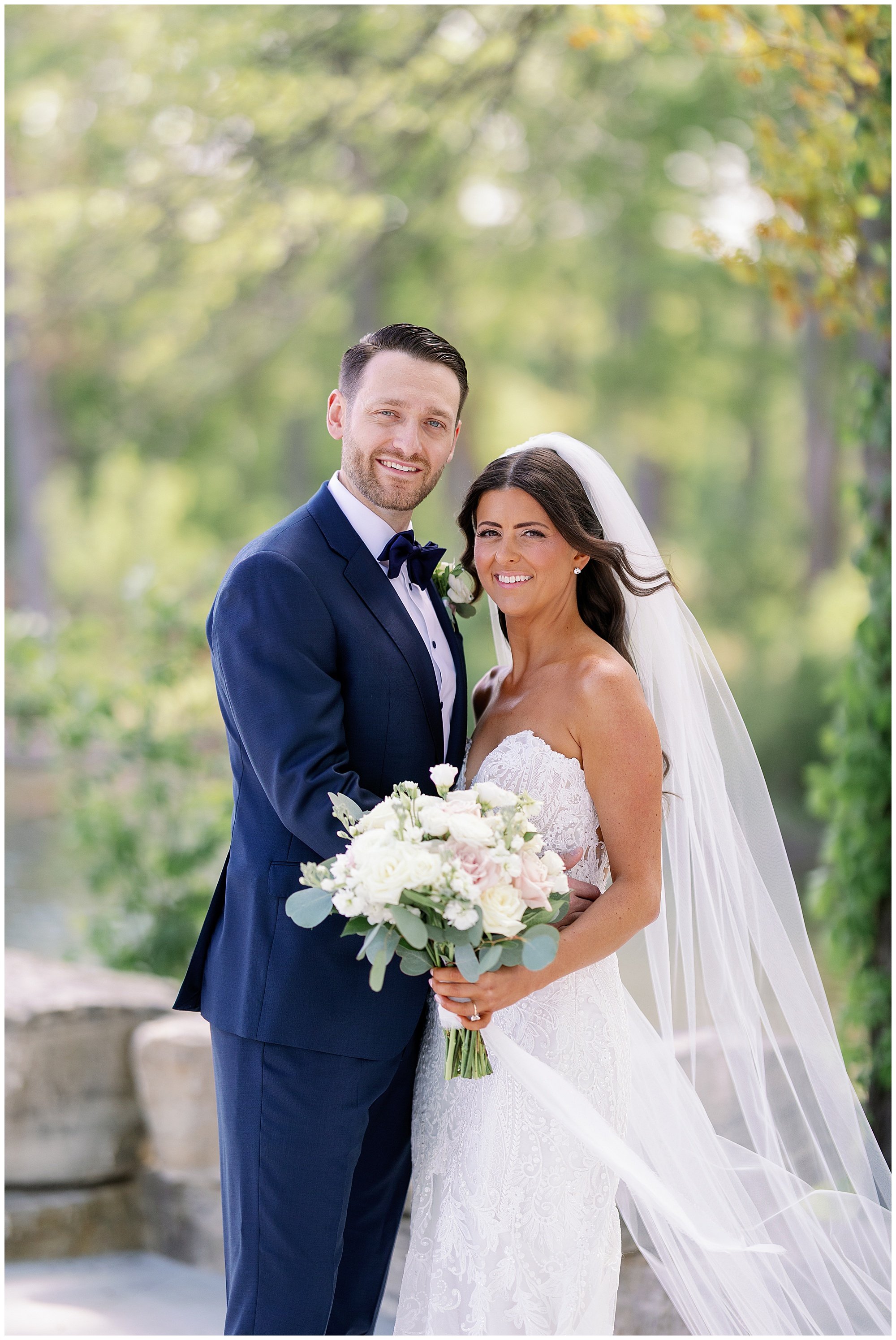  allure on the lake bride and groom portraits 