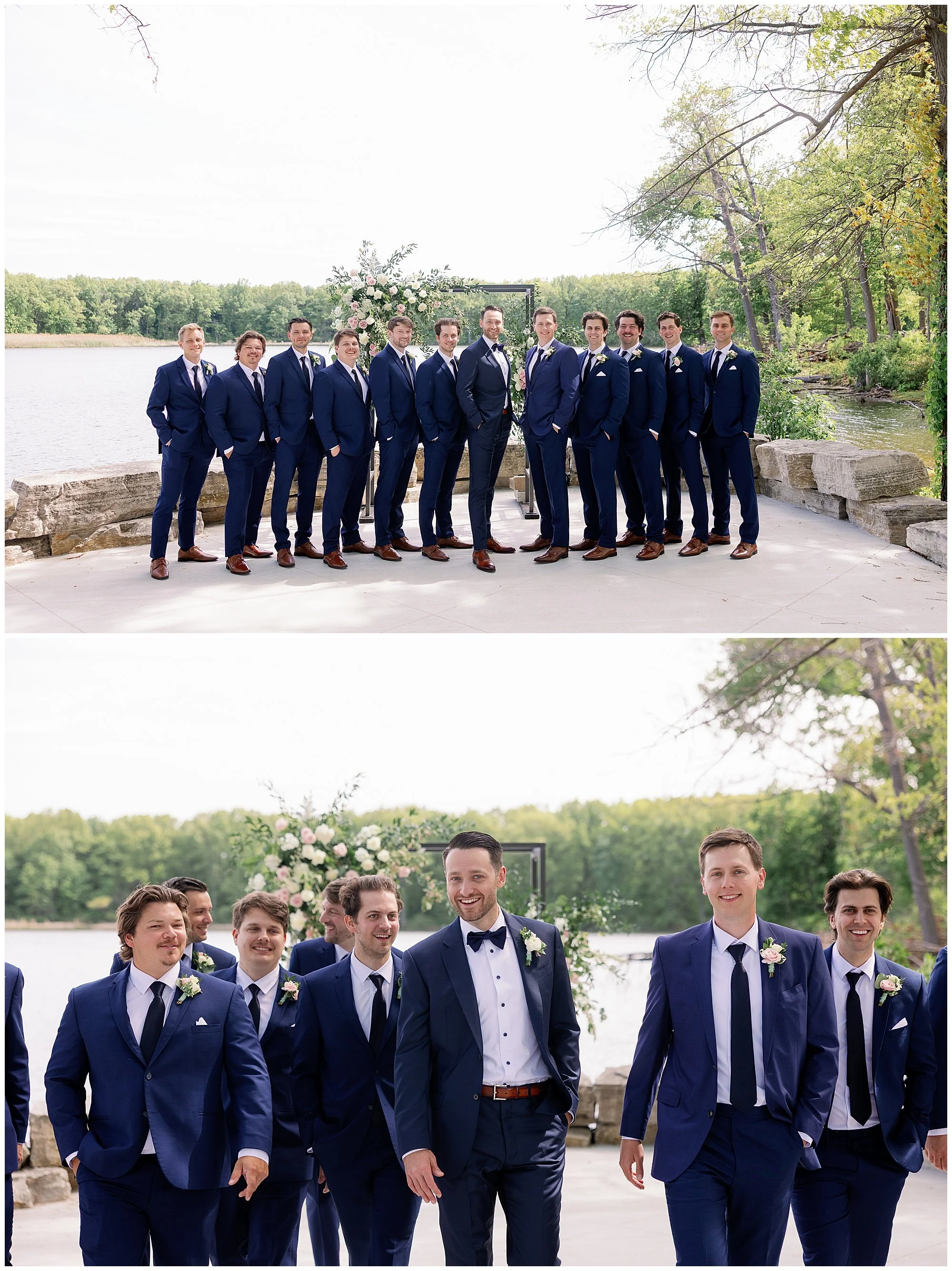  allure on the lake groomsmen portraits 