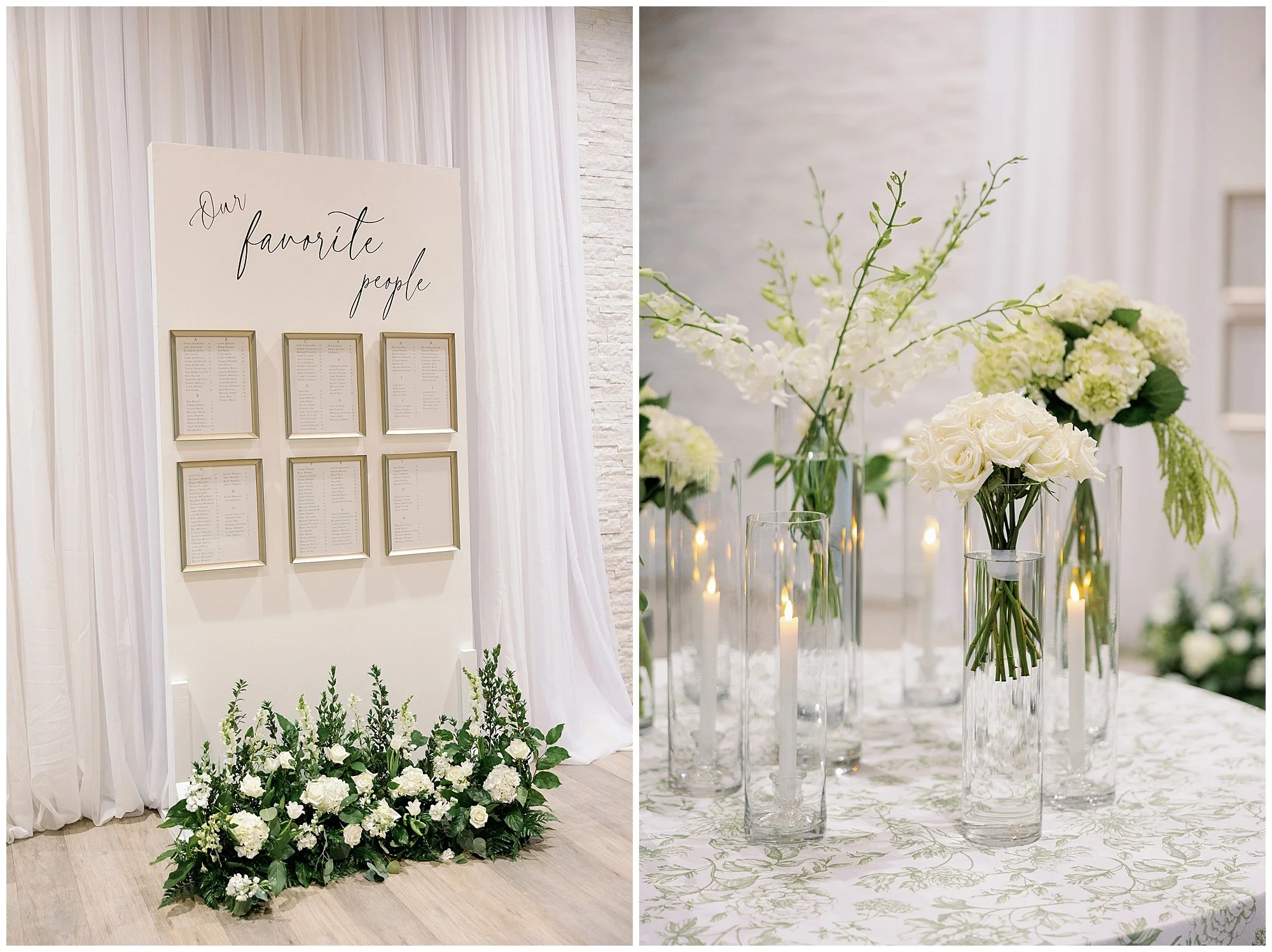  allure on the lake wedding reception details 