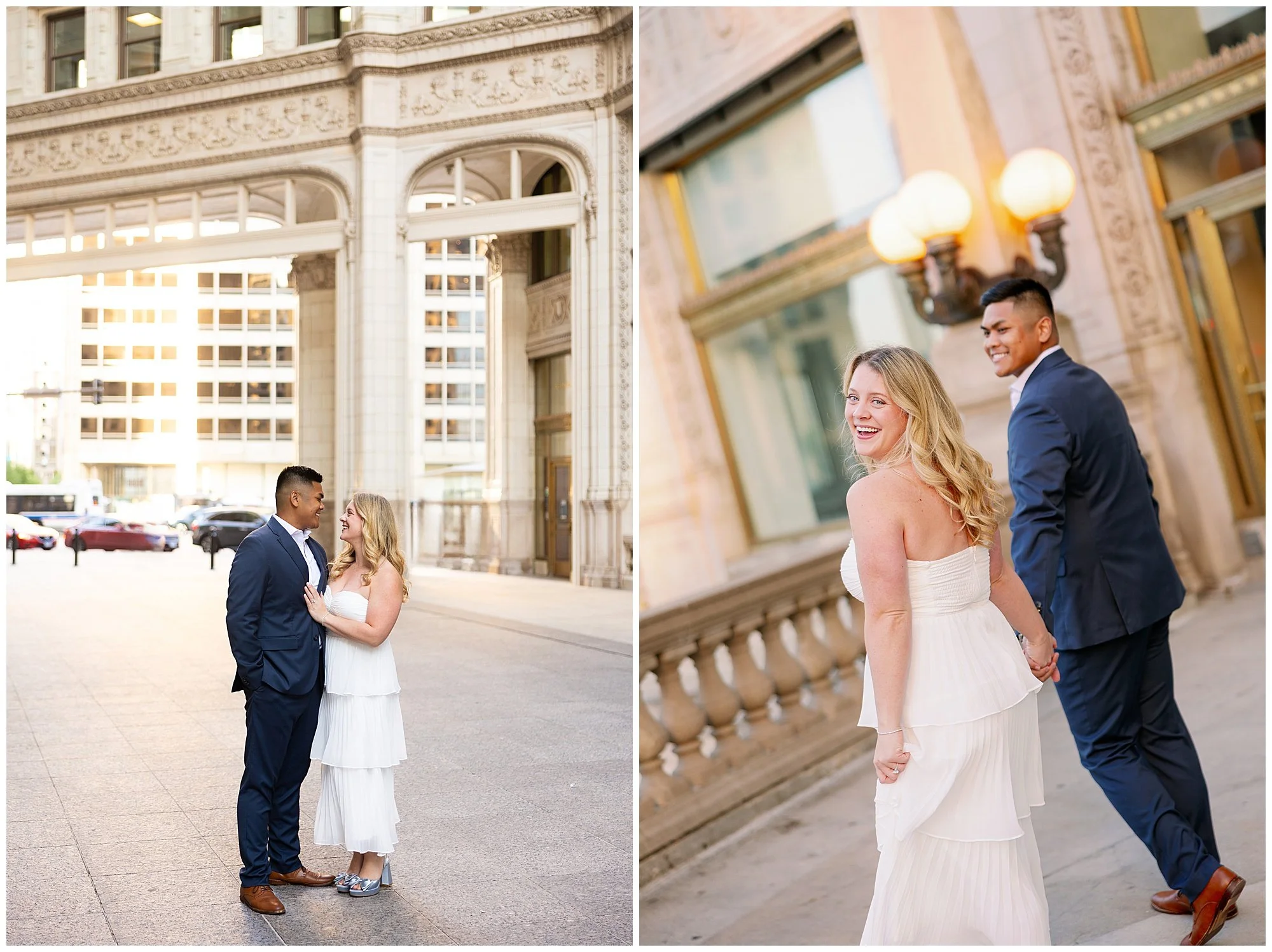  wrigley building engagement photos 