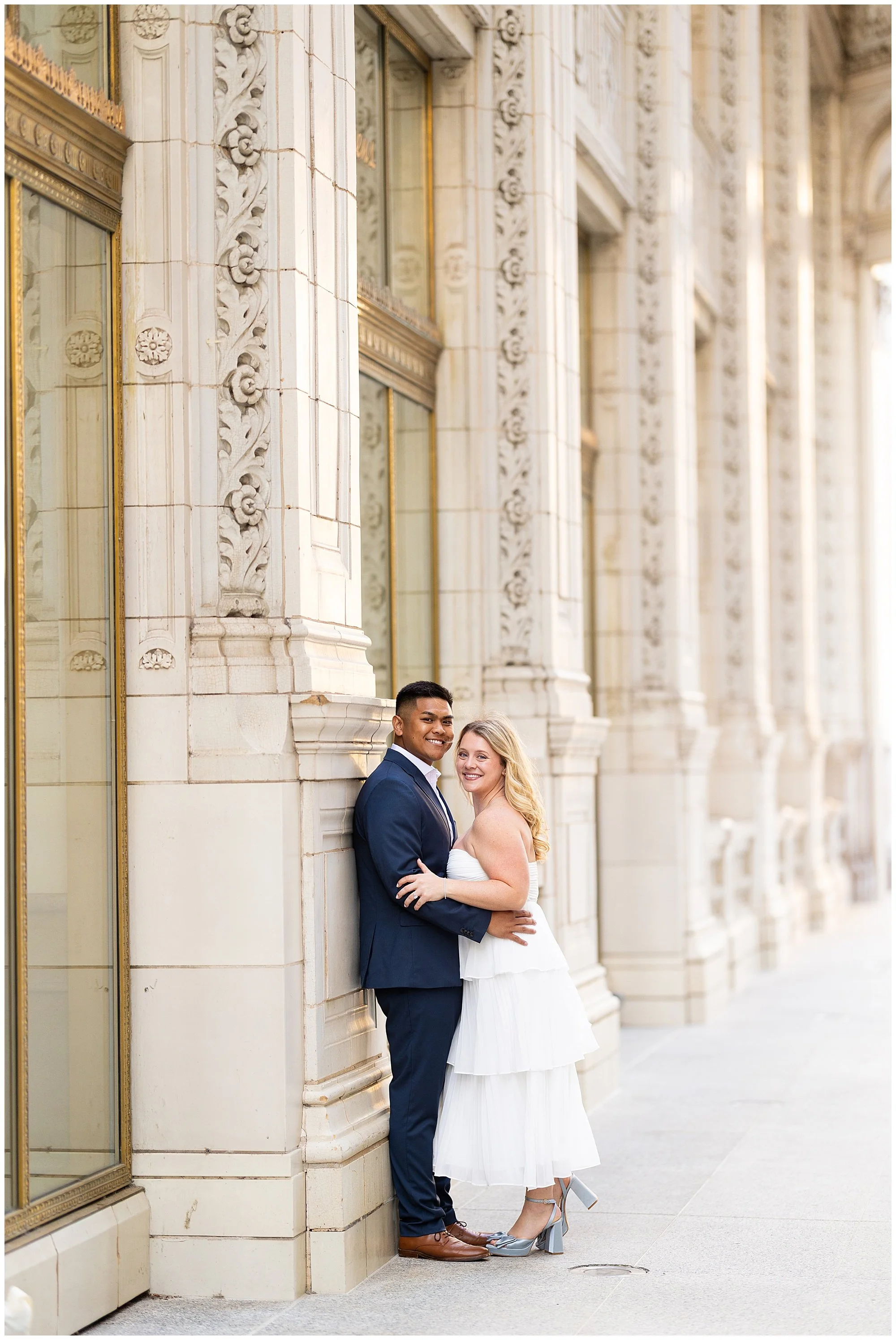  wrigley building engagement photos 