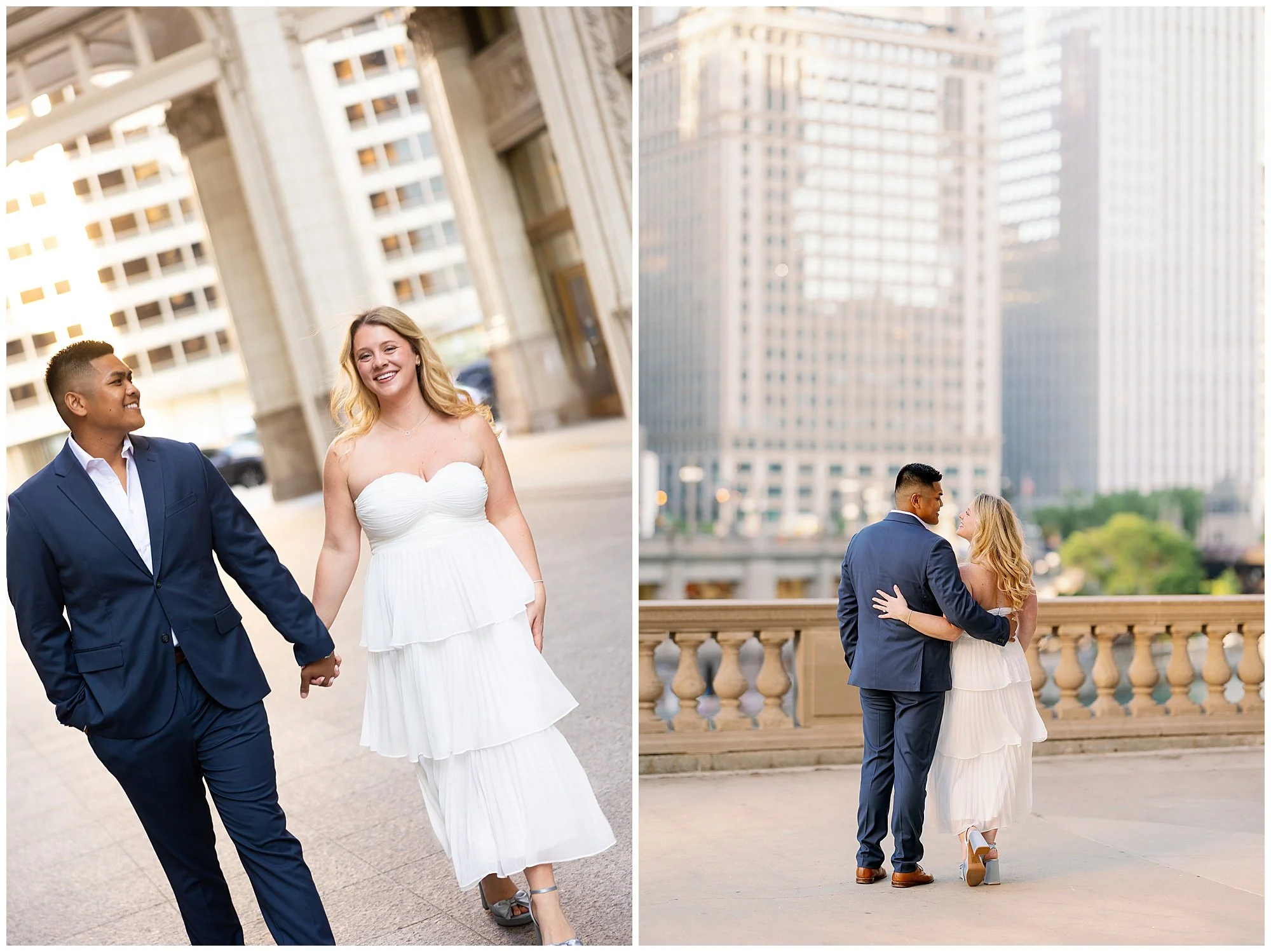  wrigley building engagement photos 