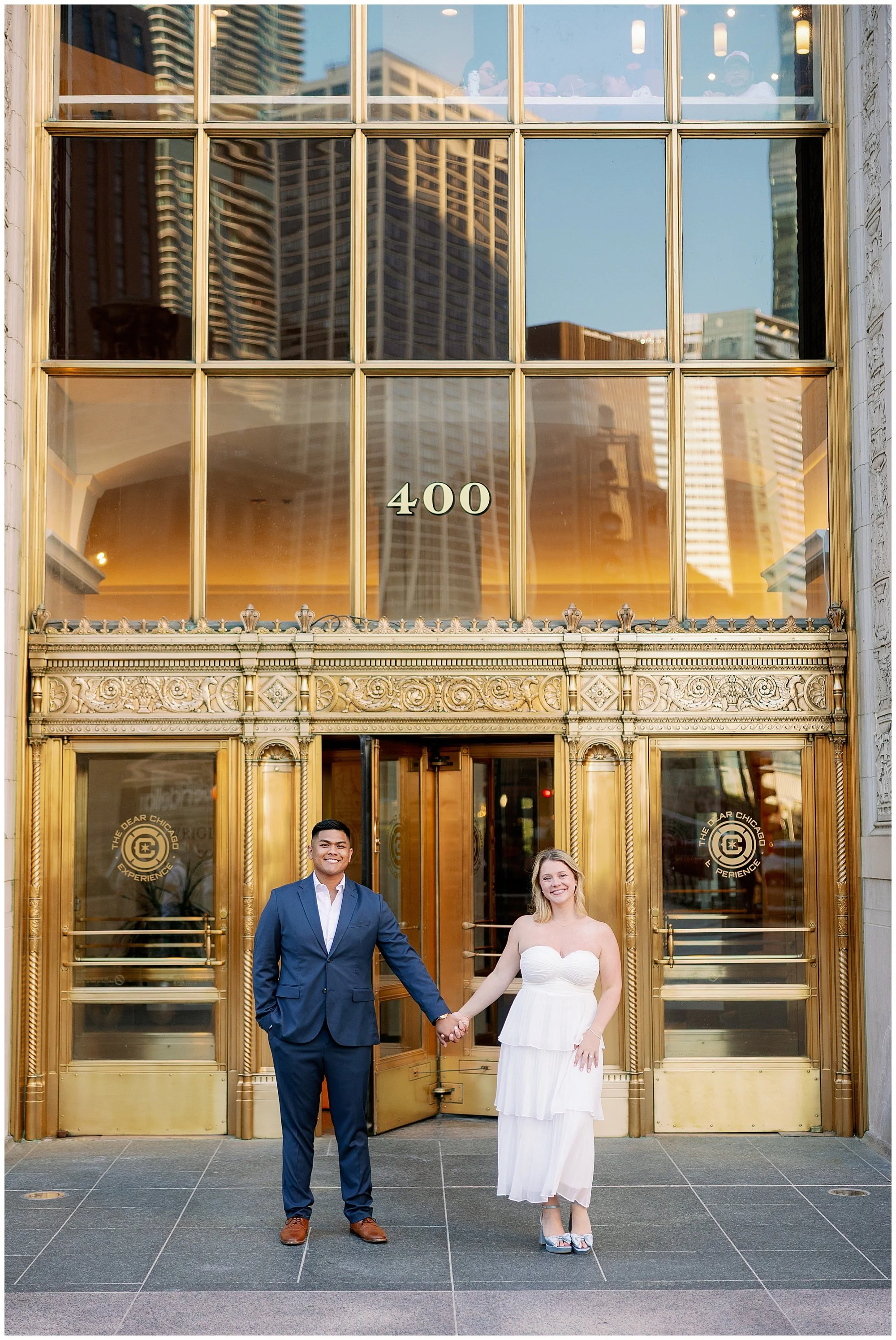  wrigley building engagement photos 
