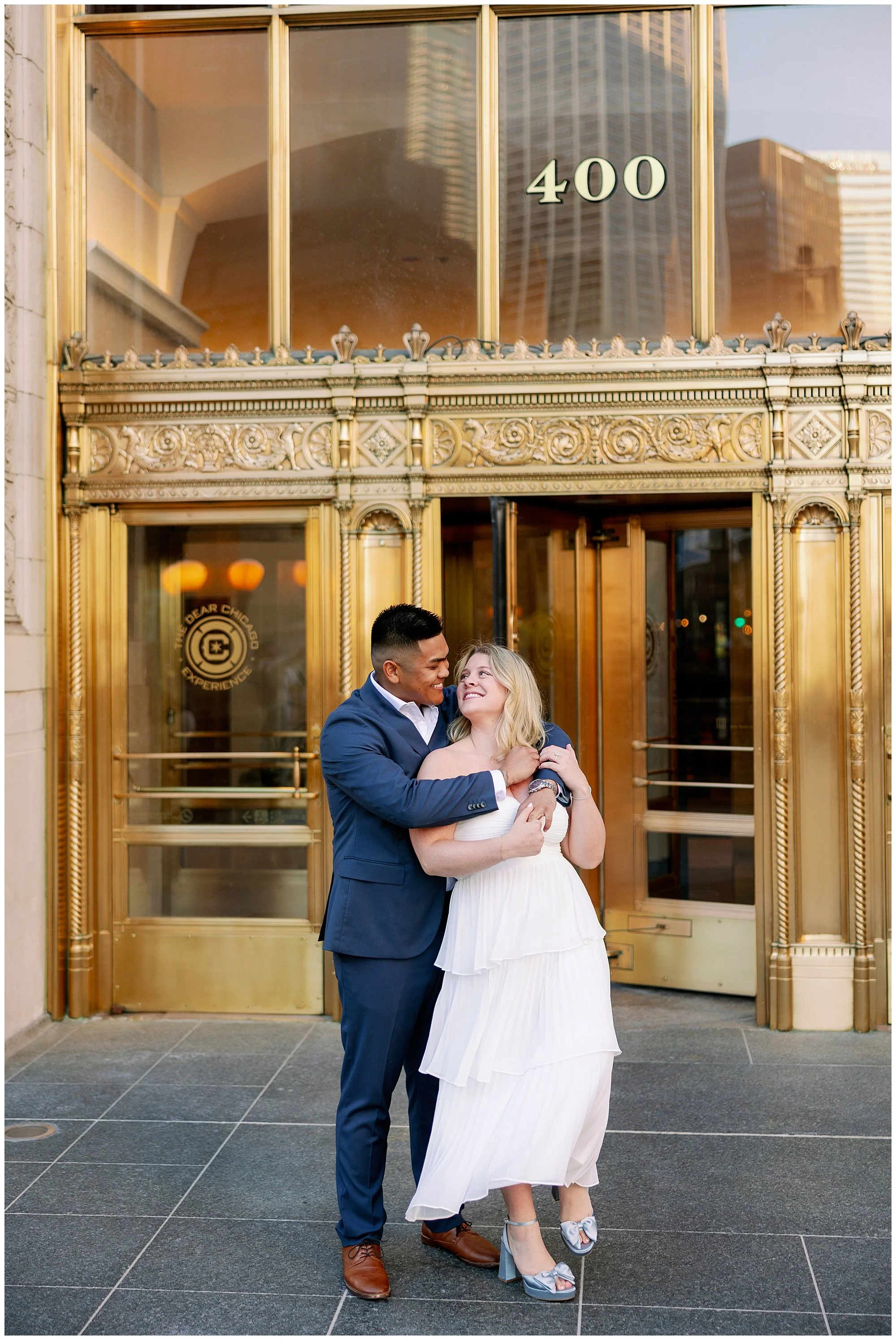  wrigley building engagement photos 
