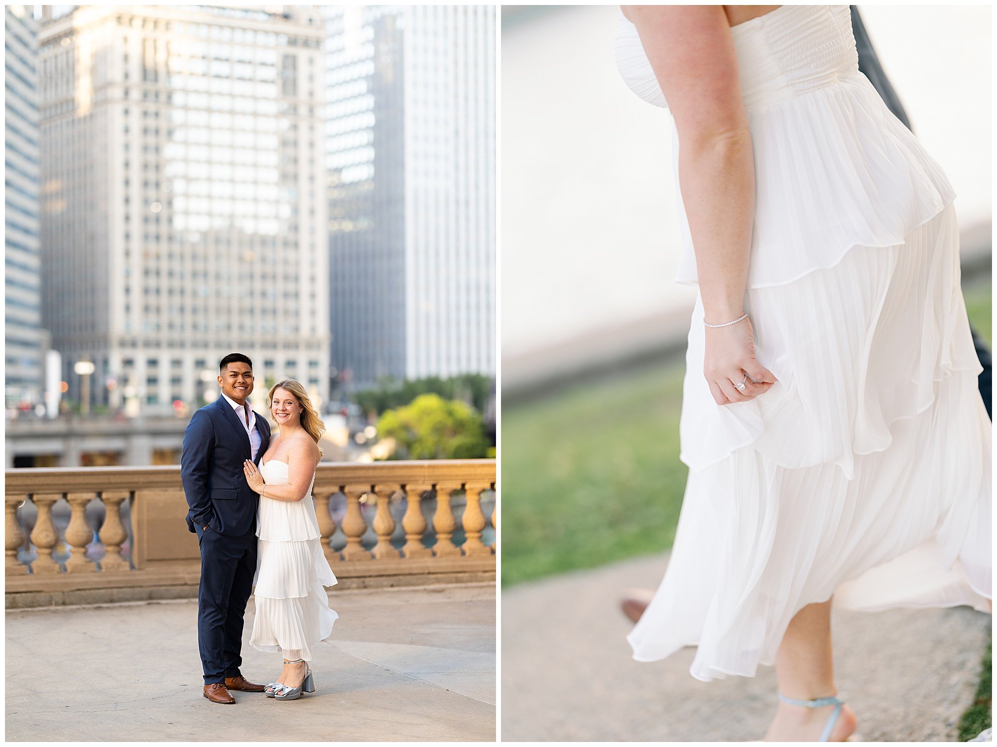  wrigley building engagement photos 