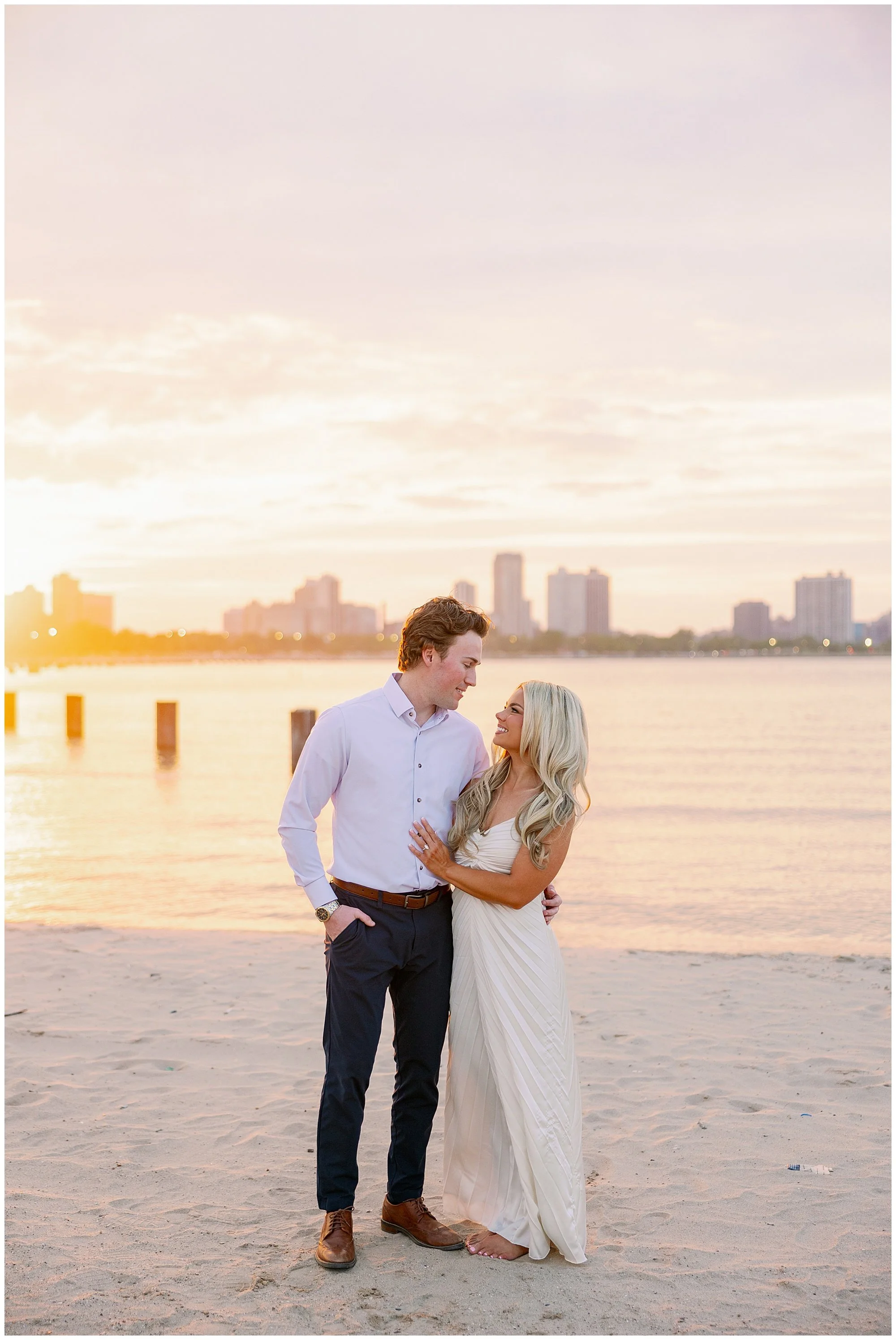 engagement photos at north ave beach  
