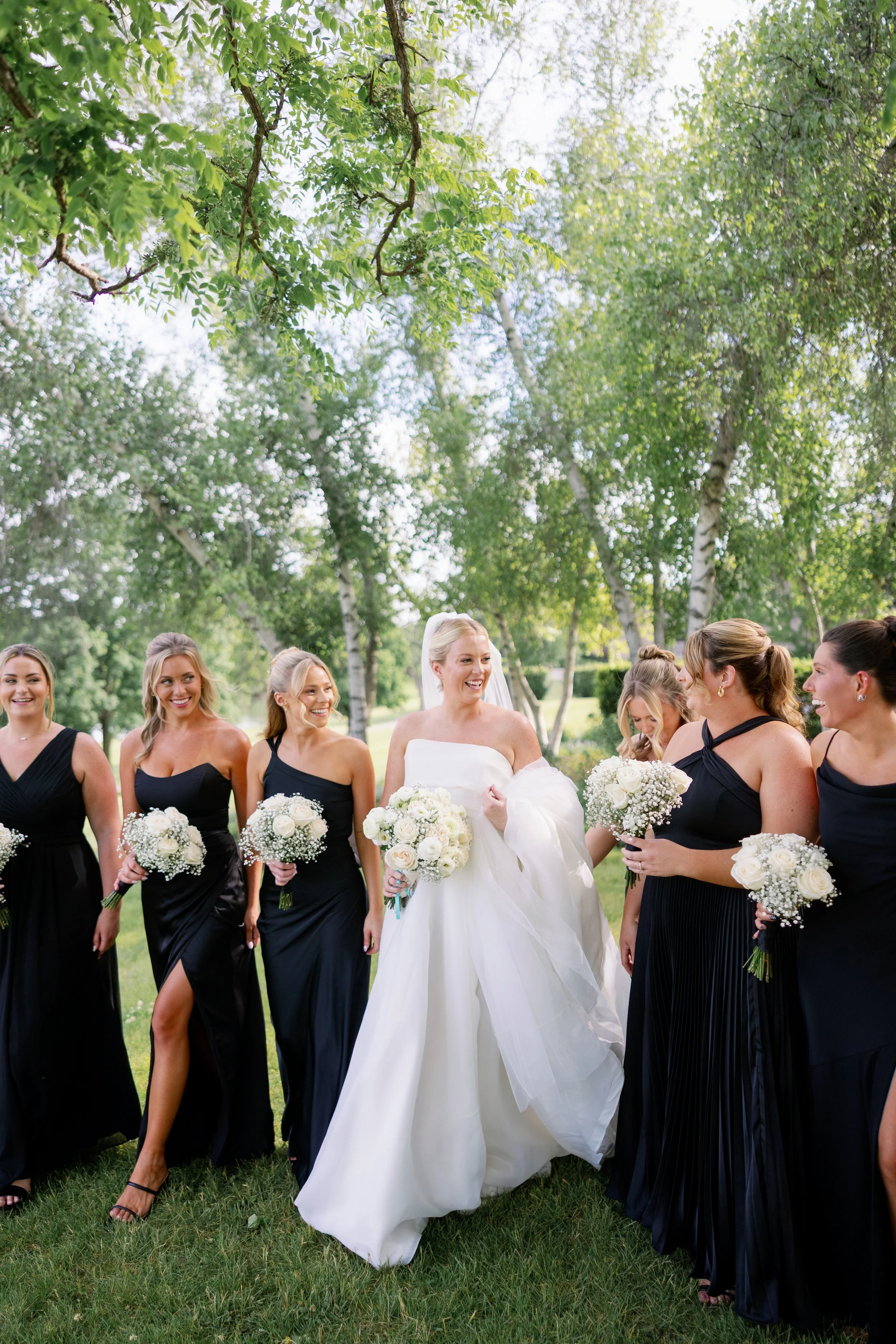 grand geneva bridesmaid portraits