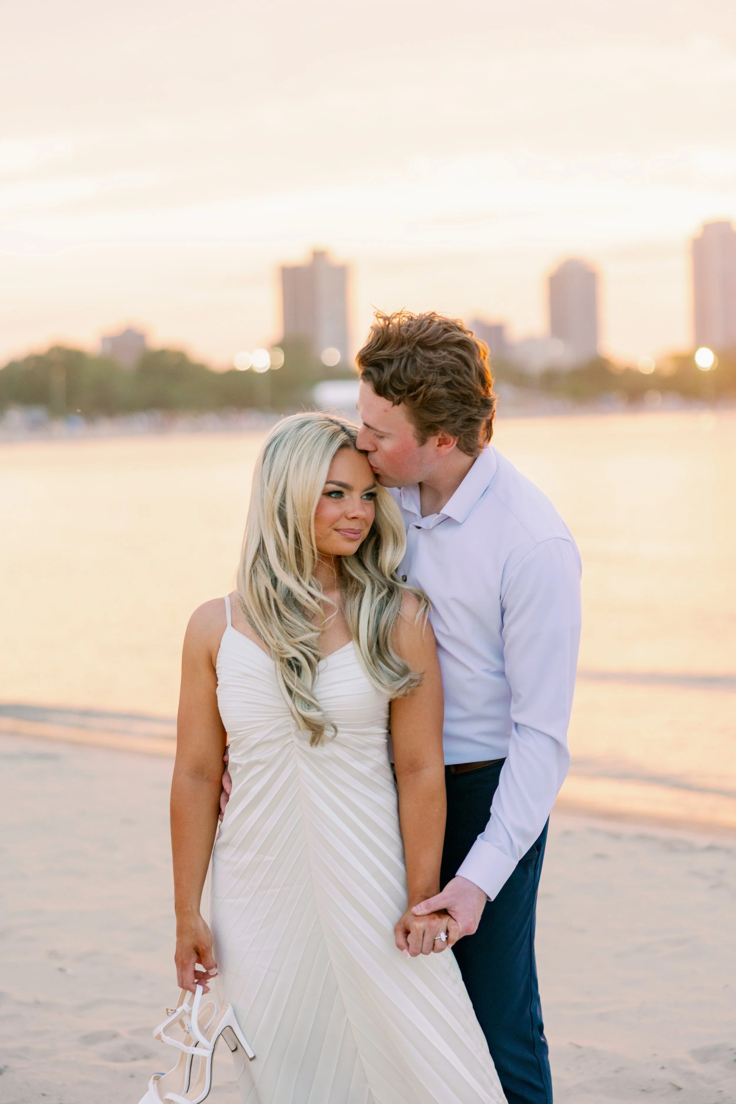 north ave beach engagement photos