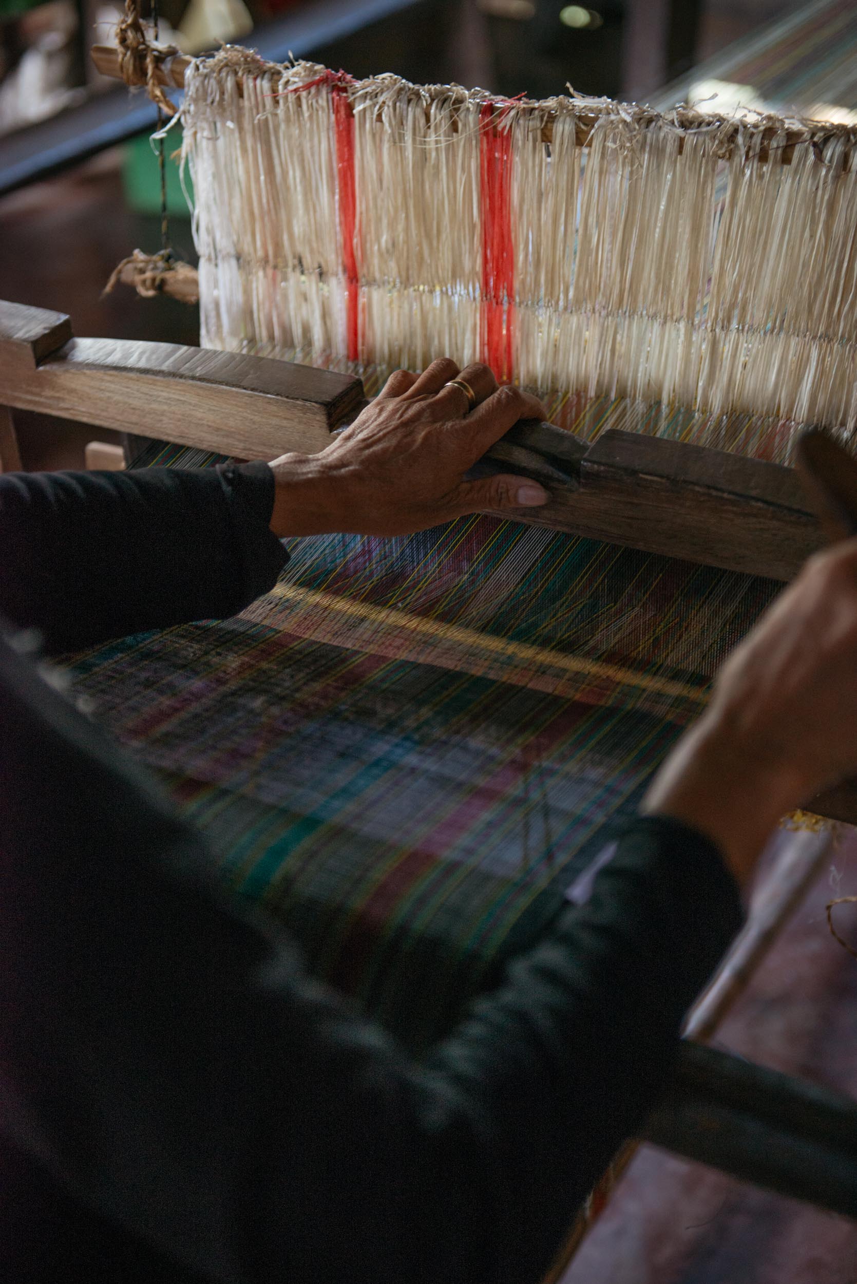  Class A’s process doesn’t stop in the weaving. It is further polished and waxed. The &nbsp;paglilimpyo&nbsp; or cleaning of the finished Hinabol involves cutting excess thread on the surface of the textile, waxing itwith beeswax, and lastly ironing 