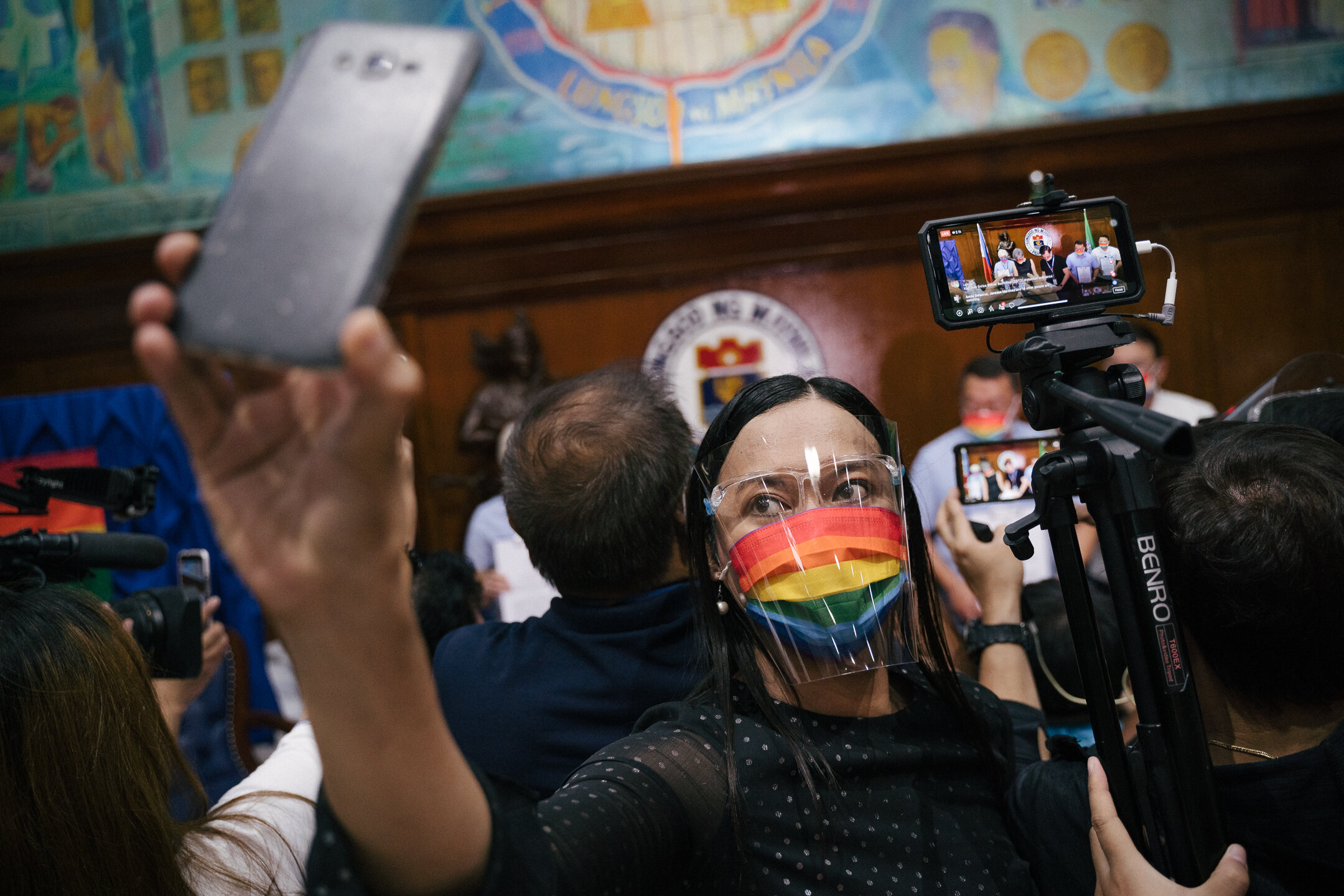  Naomi Fontanas attends the signing of the Manila Anti-Discrimination Ordinance held inside the Mayor's Office at the Manila City Hall last October 29, 2020. 