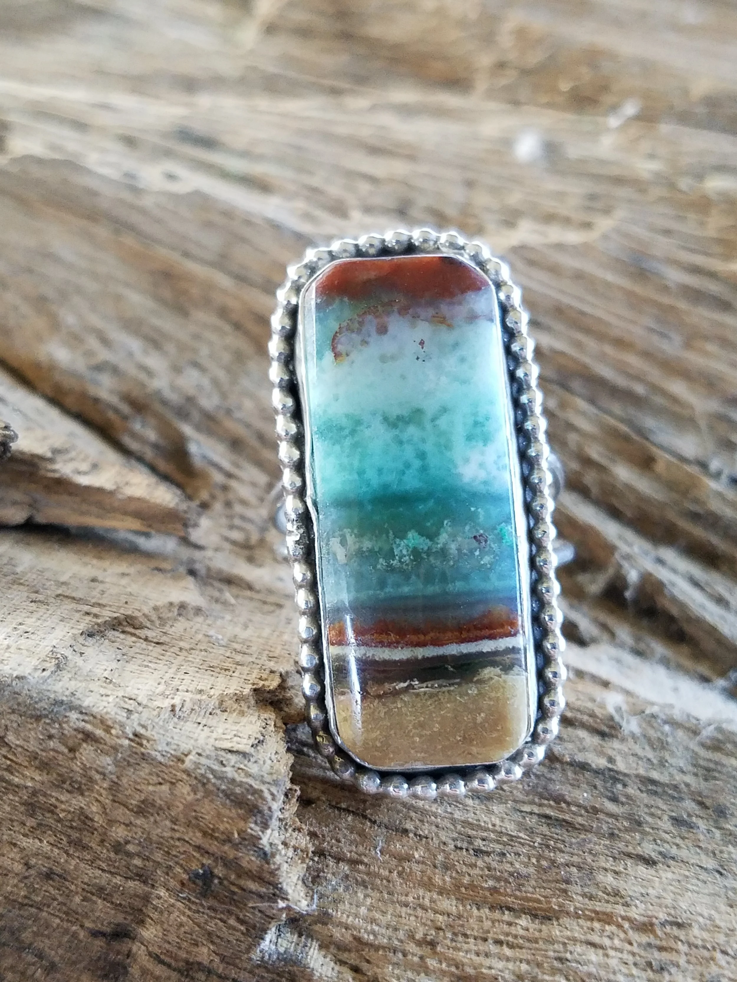 Petrified Blue Opalized Wood size 8