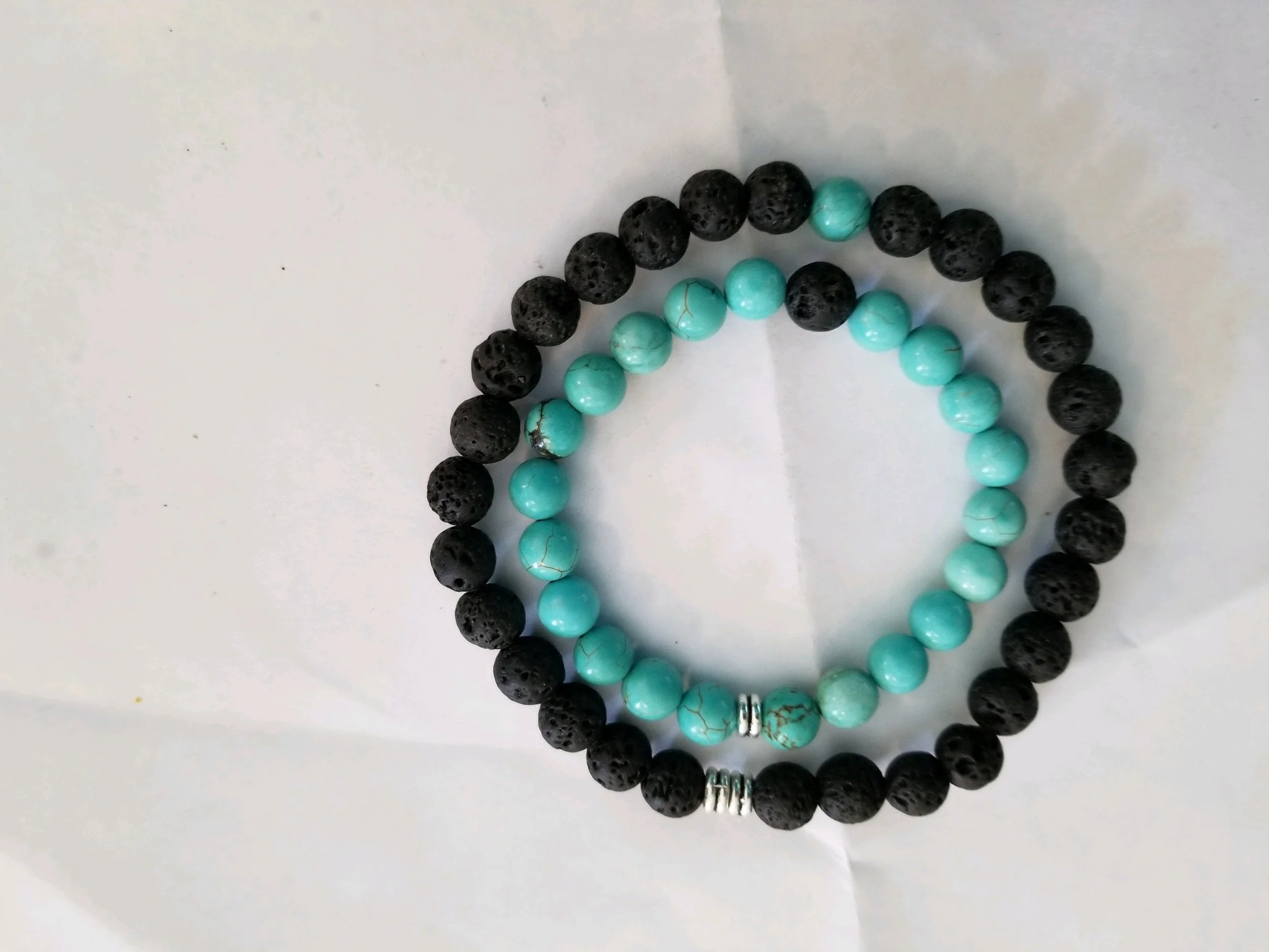 His and Her Beaded Bracelets