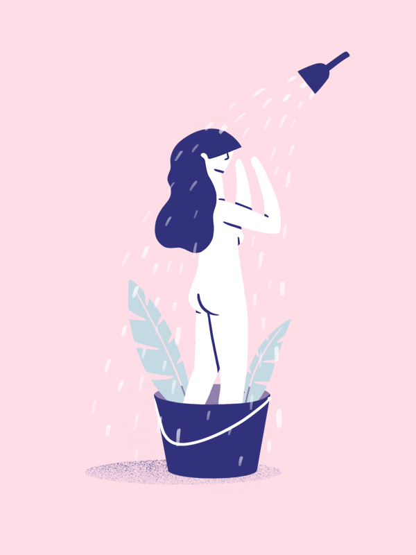 Tip #1/53 Shower with a bucket