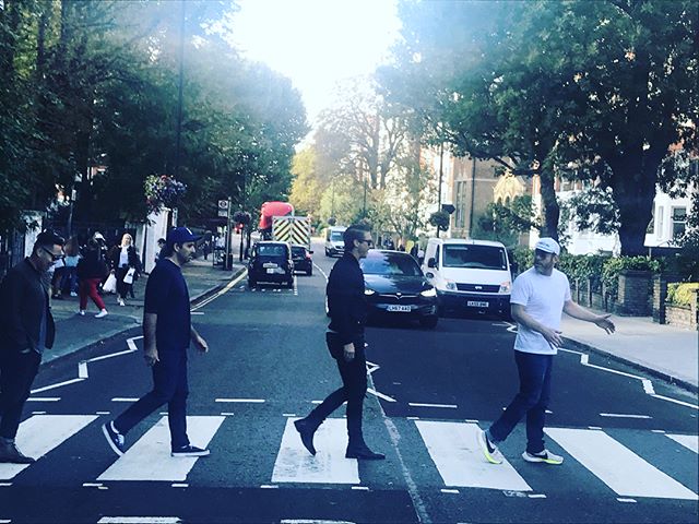 We recreated the famous Beatles album, &ldquo;6 Wankers Crossing Abbey Road During Rush Hour&rdquo;