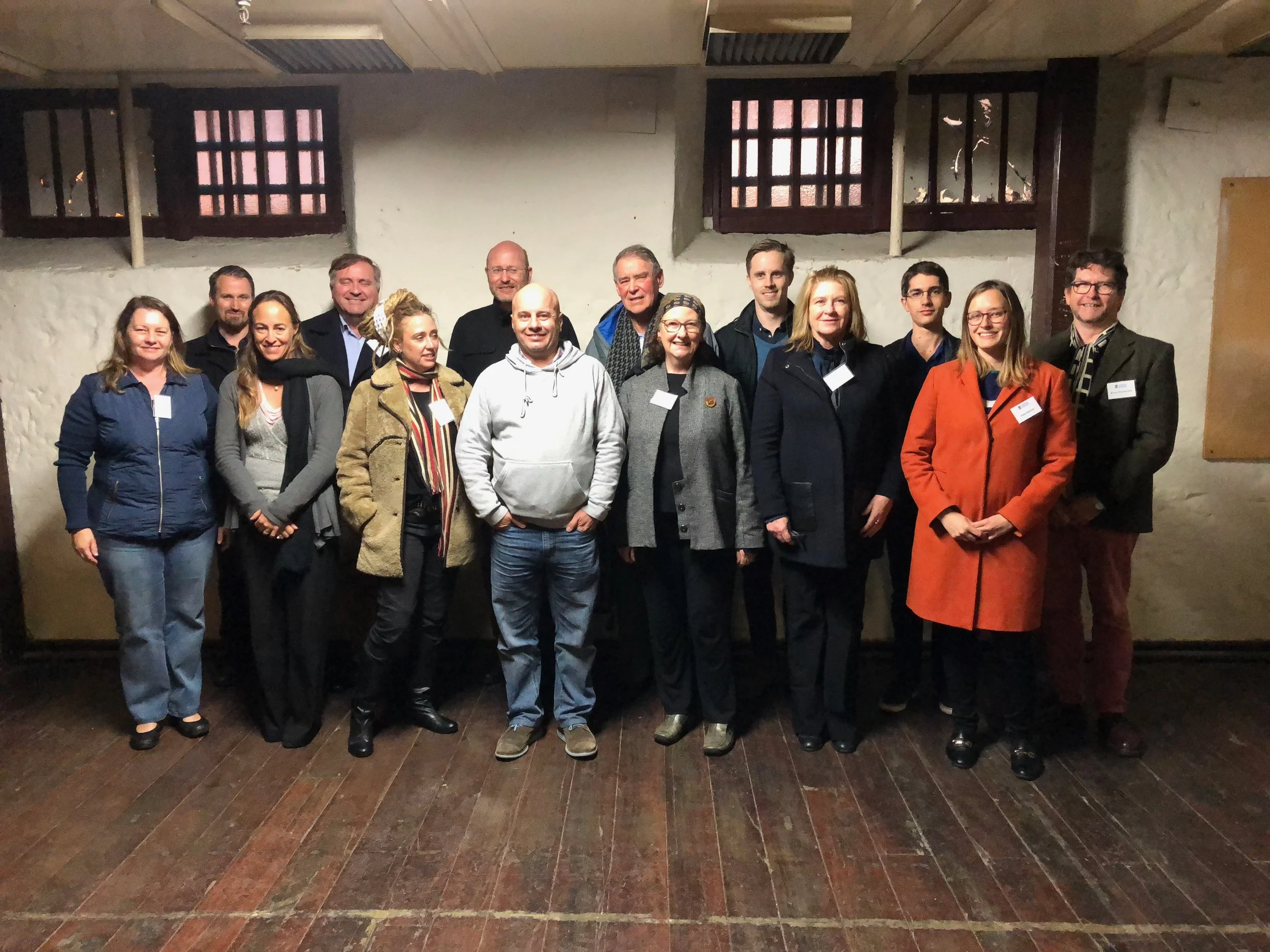  Back row (L to R): Moss Wilson, Shane Burke, Hamish Maxwell-Stewart, Bill Edgar, Louis Marshall, Sean Liddelow, Bruce Baskerville Front row (L to R): Lucy Hair, Olimpia Cullity, B’geella Romano, Sean Winter, Jenny Gregory, Denise Young, Katy Roscoe 