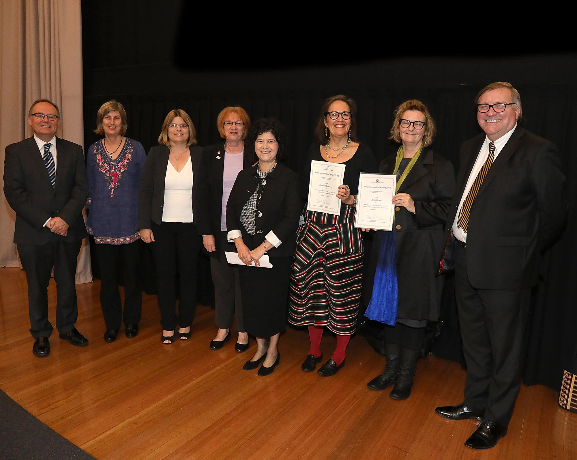  2018 Margaret Medcalf Award Winners. 