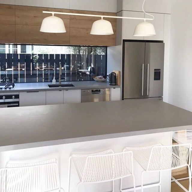 Install snap from my lovely client today👏🏻 Light love by one of my favourites @muutodesign and as for the stools....you can never go wrong with these classic from @icotraders (perfect for family life!!) 🖤